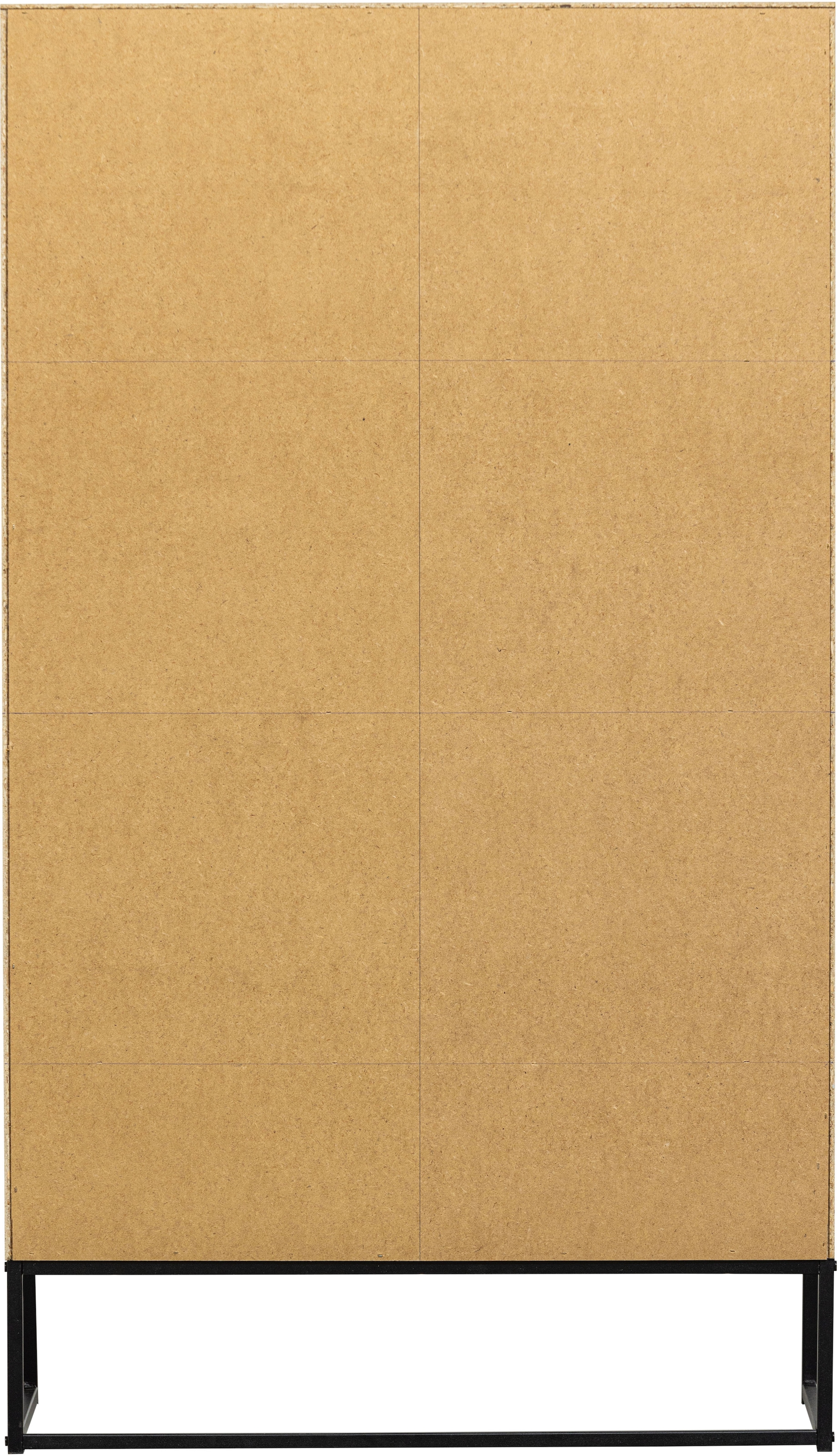 WOOOD Mehrzweckschrank »WOOOD SILAS 2-TÜREN SCHRANK EICHE DEKOR [fsc]« Silas Schrank aus Eichenmelamin auf Metall, 2 Türen und viel Stauraum