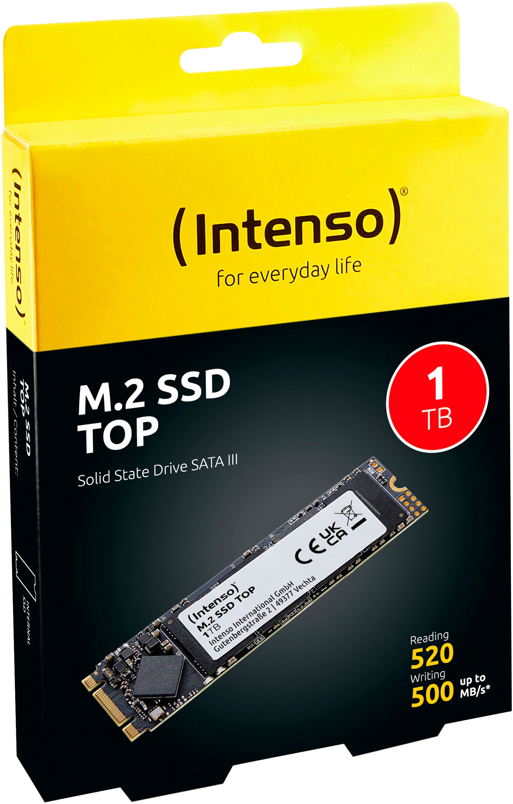 Intenso interne SSD »Top 1TB«, Anschluss M.2 (2880)