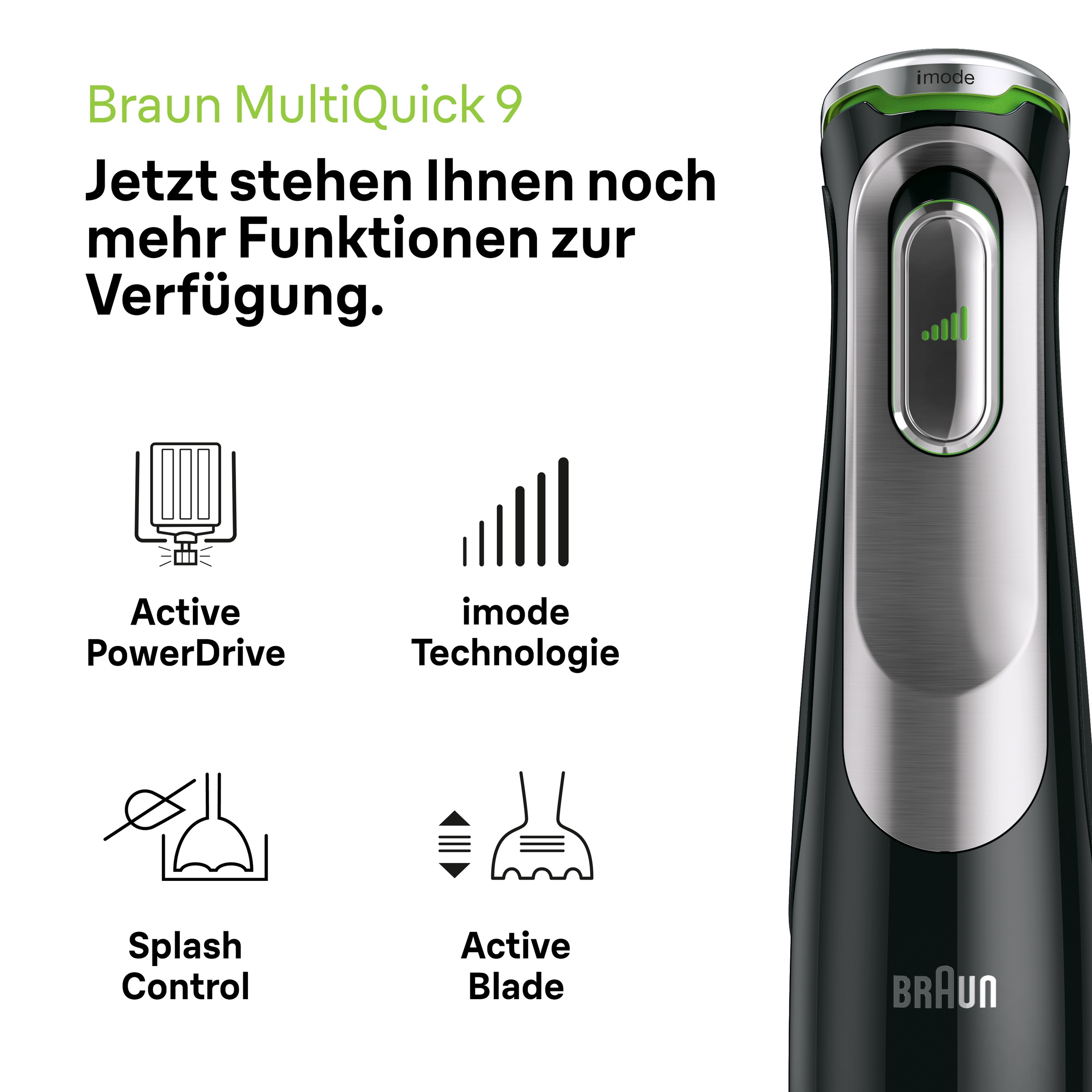 Braun Stabmixer »MultiQuick MQ 9187XLI«, 1200 W