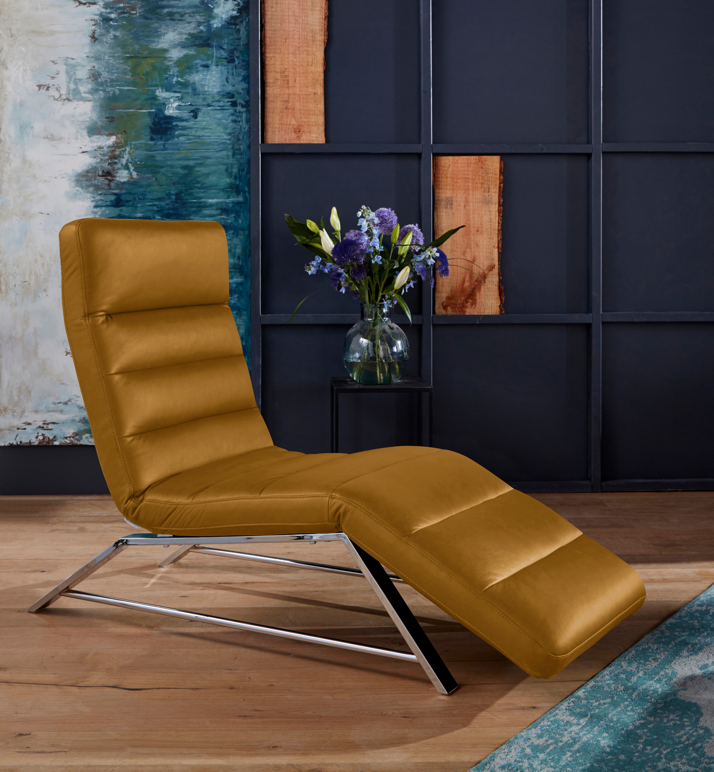W.SCHILLIG Relaxliege »daily dreams«, Funktionsliege wahlweise mit Motor, Gestell Chrom, Breite 65 cm