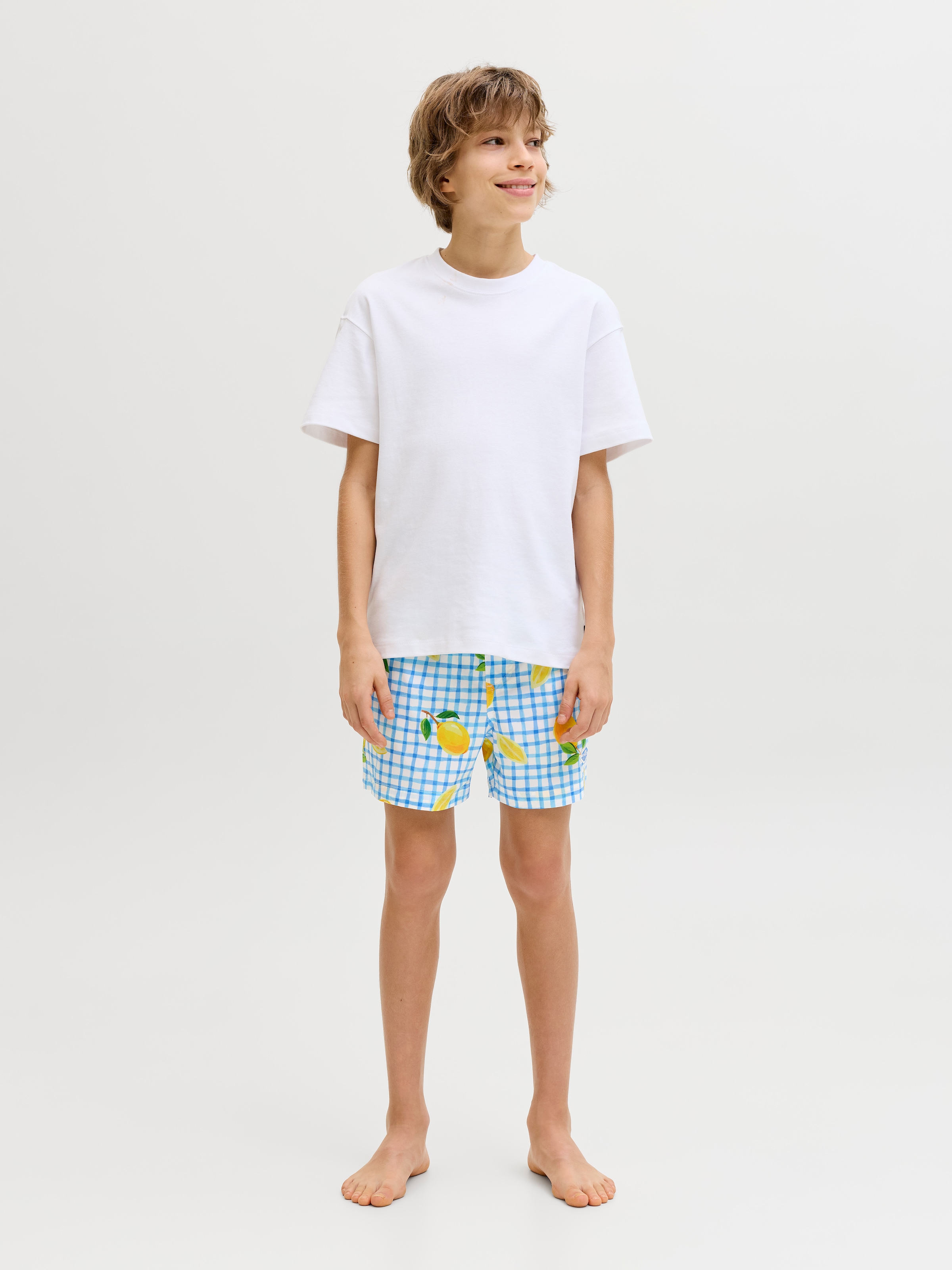 Jack & Jones Junior Badeshorts »JPSTMAUI VIBES NOVELTY AOP SWIM SH JNR«