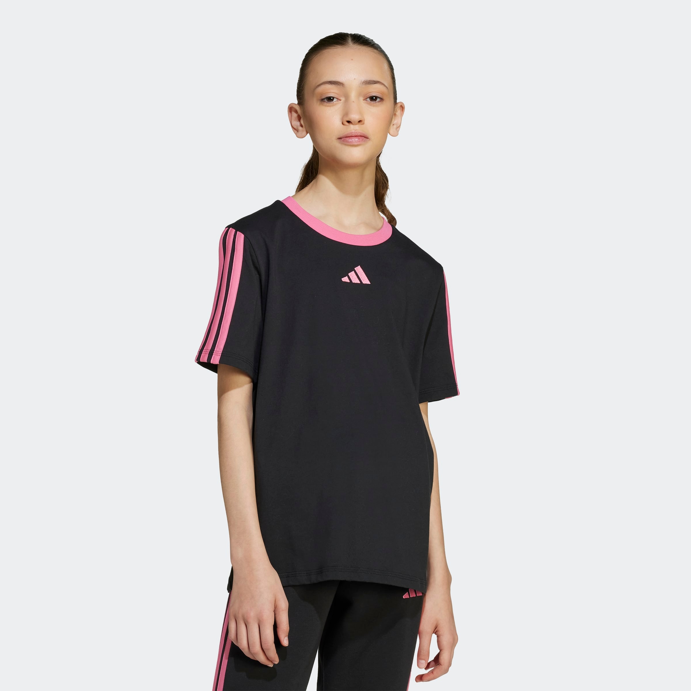 adidas Sportswear T-Shirt »ESSENTIALS KIDS« für Kinder, mit Rundhalsausschnitt, ohne Verschluss, aus Baumwolle