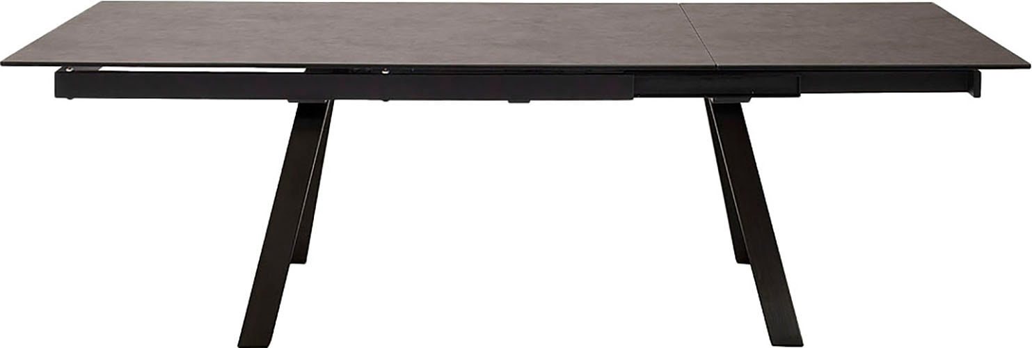MCA furniture Esstisch »TOBAGO Auszugtisch 180-260 cm«, (Einzelstück), Keramik,Metall,Stirnauszug,ausziehbar,Tischplatte 13 mm