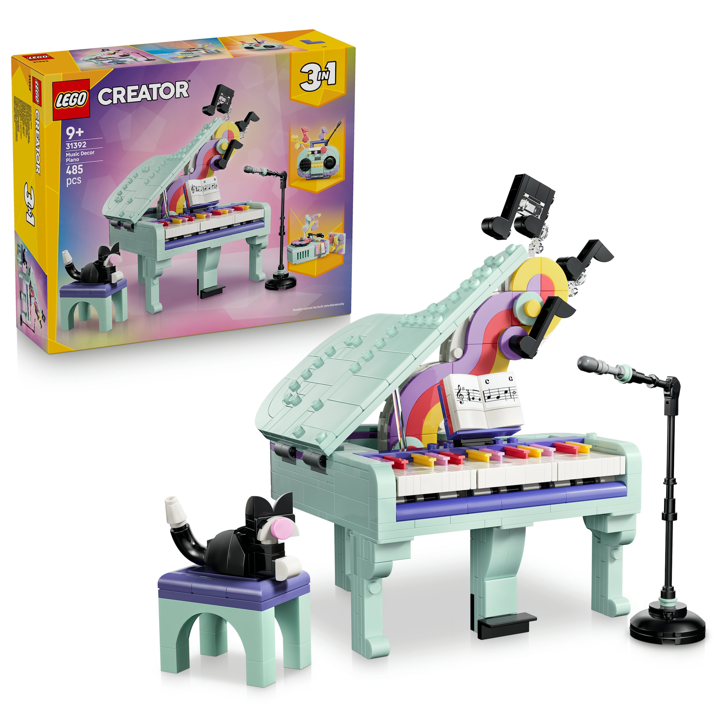 LEGO® Konstruktionsspielsteine »Deko-Klavier mit Katze (31392), LEGO Creator« Made in Europe