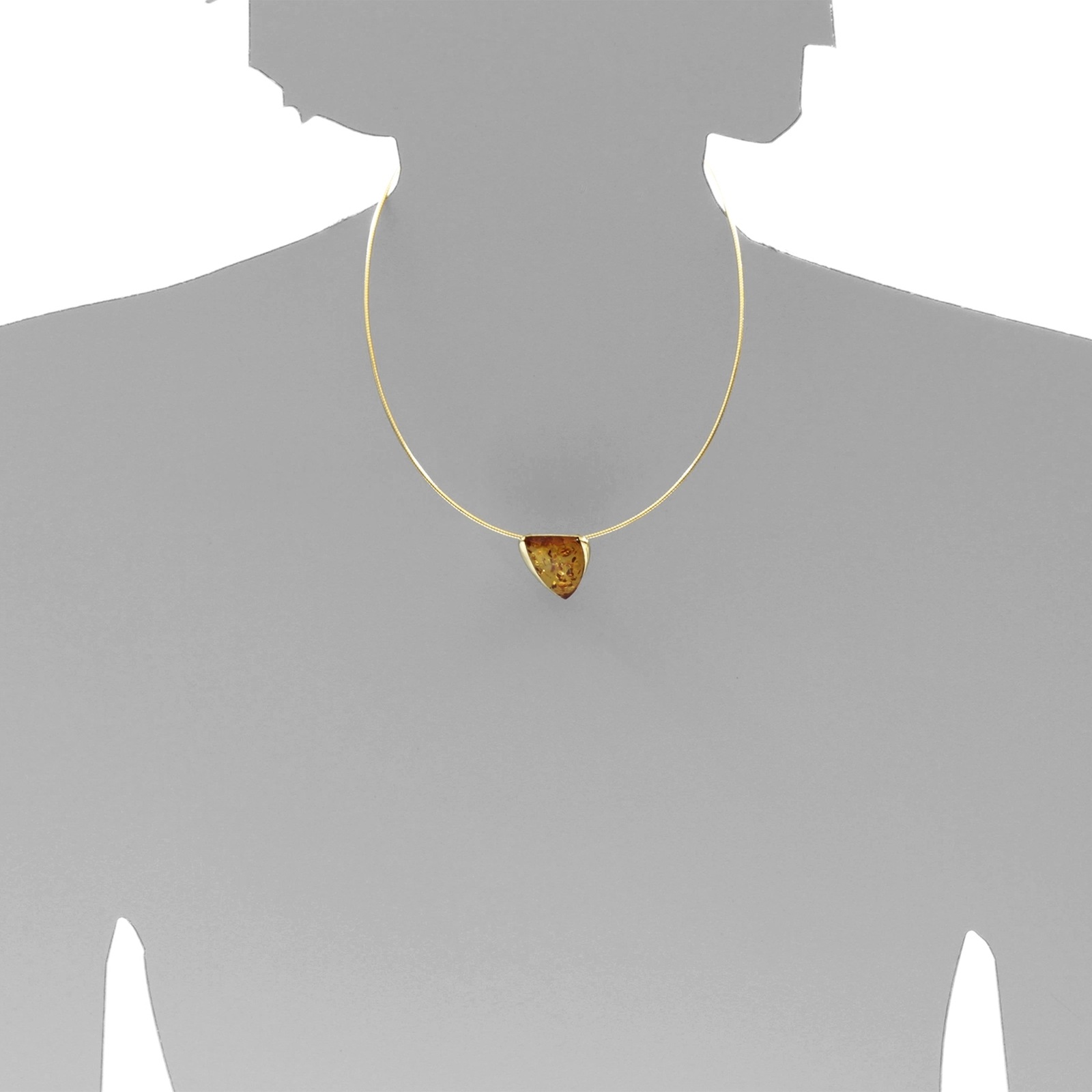 OSTSEE-SCHMUCK Kettenanhänger »- Gleiter-Lara - Silber 925/000, vergoldet - Bernstein«