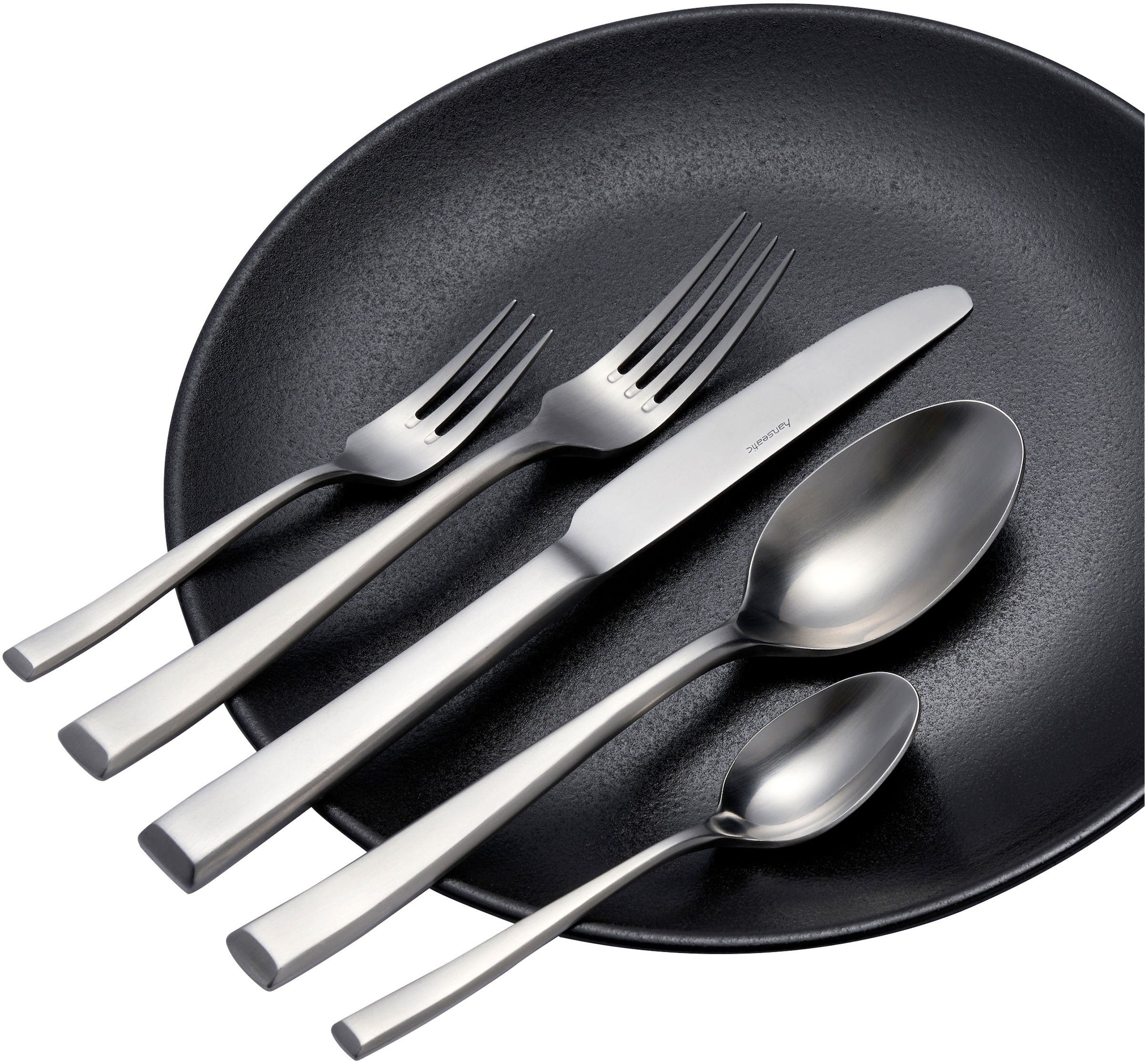 Hanseatic Besteck-Set »PREMIUM«, (Set, 30 tlg.), verstärktes Material und trapezförmiges Design am Griffende