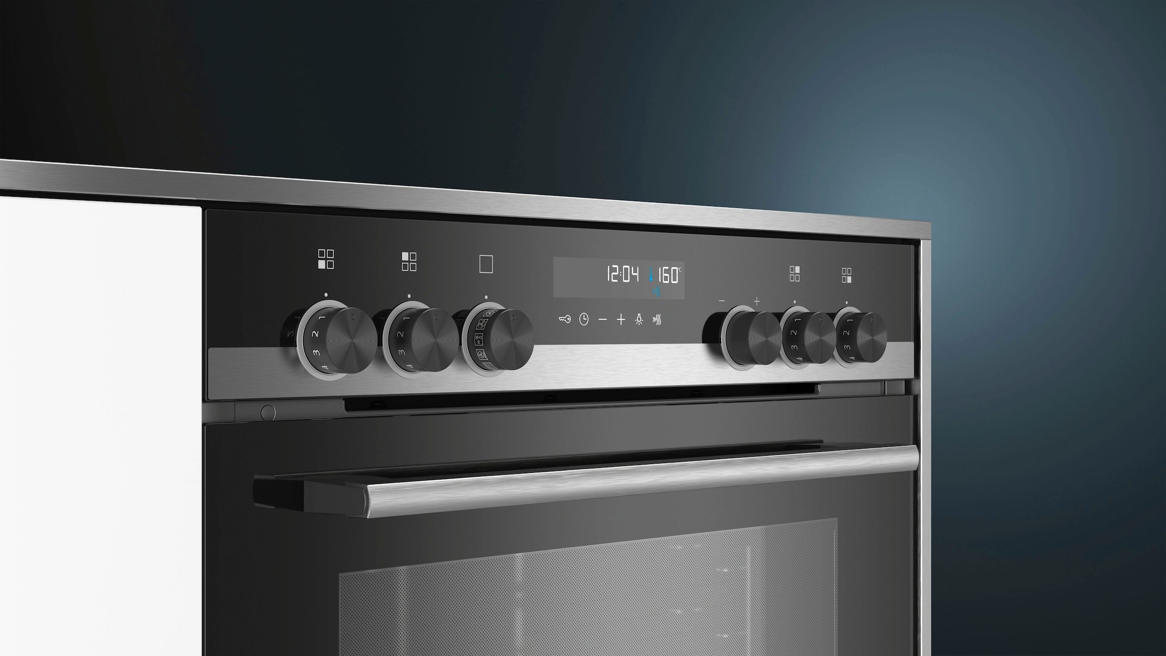 SIEMENS Induktions Herd-Set iQ300 »HE578ABS1«, mit Teleskopauszug nachrüstbar, Pyrolyse-Selbstreinigung