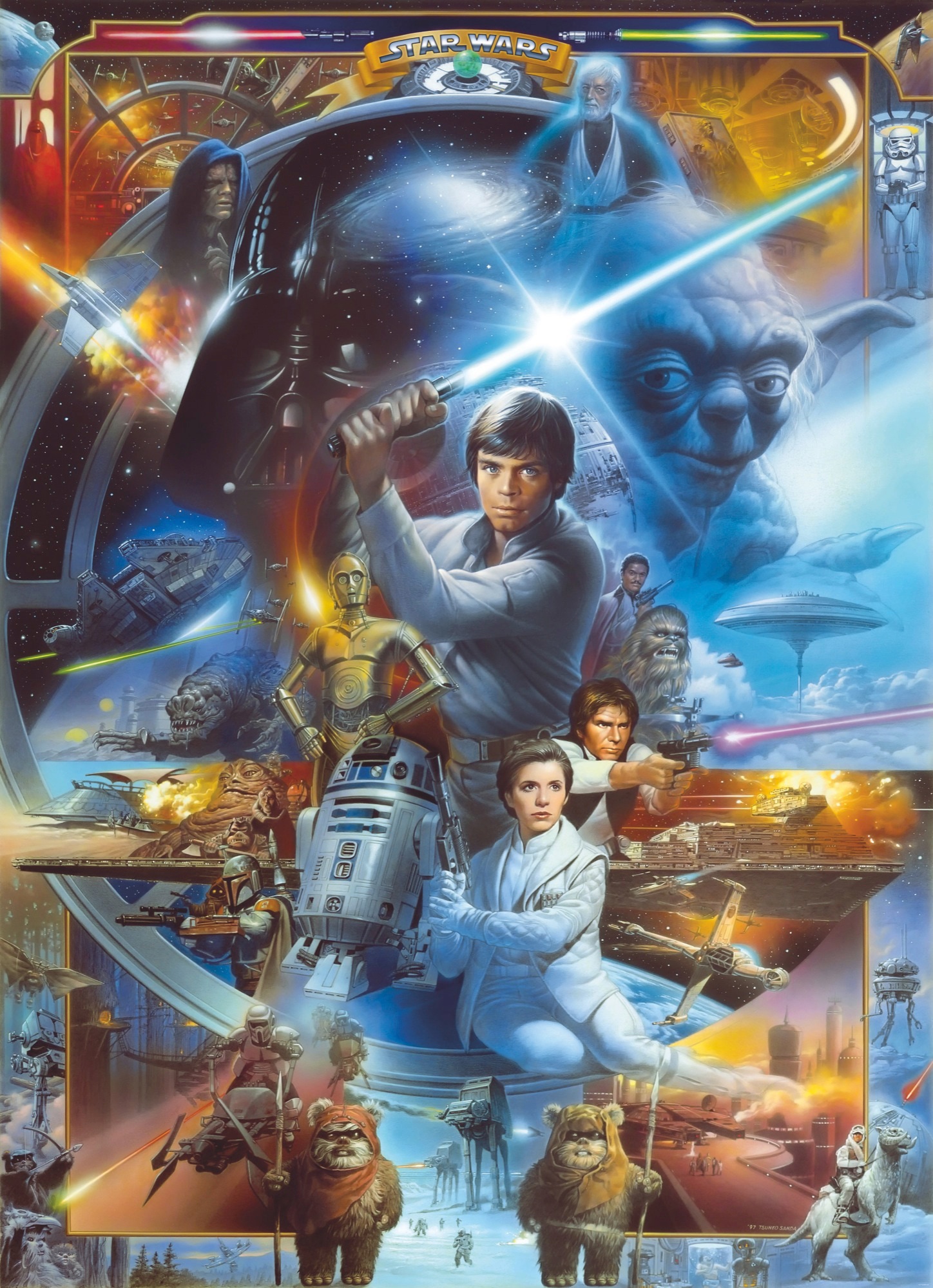 Komar Fototapete »Star Wars Luke Kleister 184x254 Collage«, (Breite online kaufen x inklusive cm OTTO Höhe), bei Skywalker