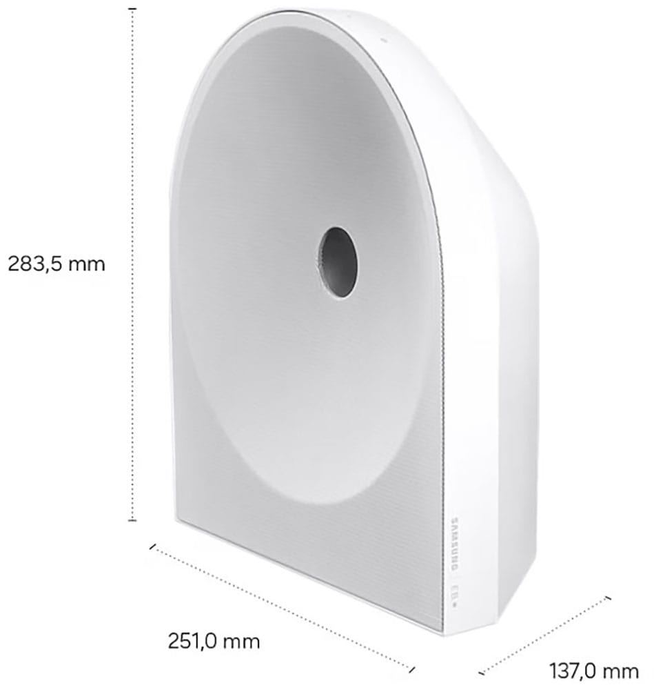 Samsung Bluetooth-Speaker »Music Studio 5 LS51H« 2.0 (Bluetooth | WLAN (WiFi) Bassregelung | Lautstärkeregelung | Nacht Modus | Pairing 70 W) Dolby Atmos, Bouroullec Dot Design, Stereo 24 Bit/96 kHz, AirPlay