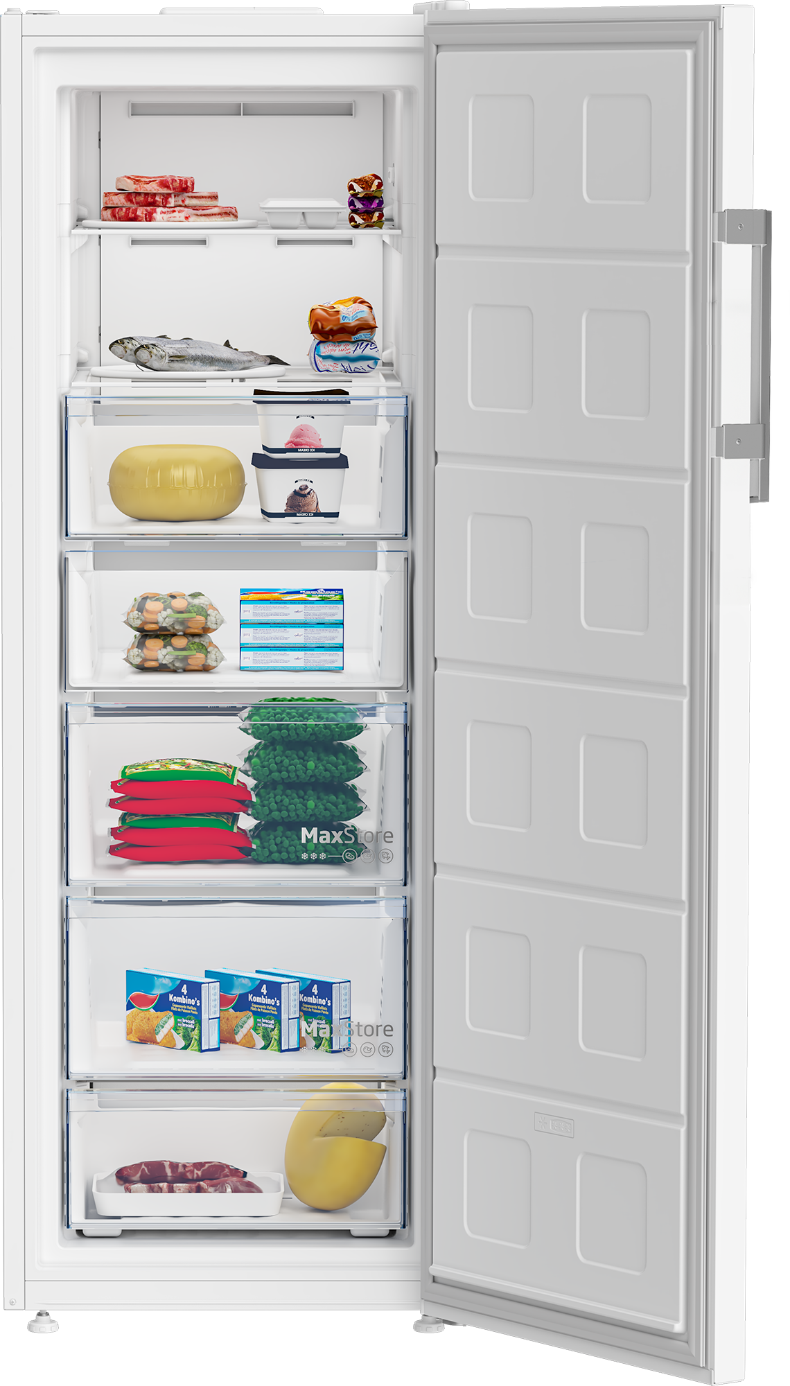 BEKO Gefrierschrank »B5RFNE295W« 170,5 cm hoch 59,7 cm breit Aufstellung bei -15 bis +43 °C dank FreezerGuard möglich.