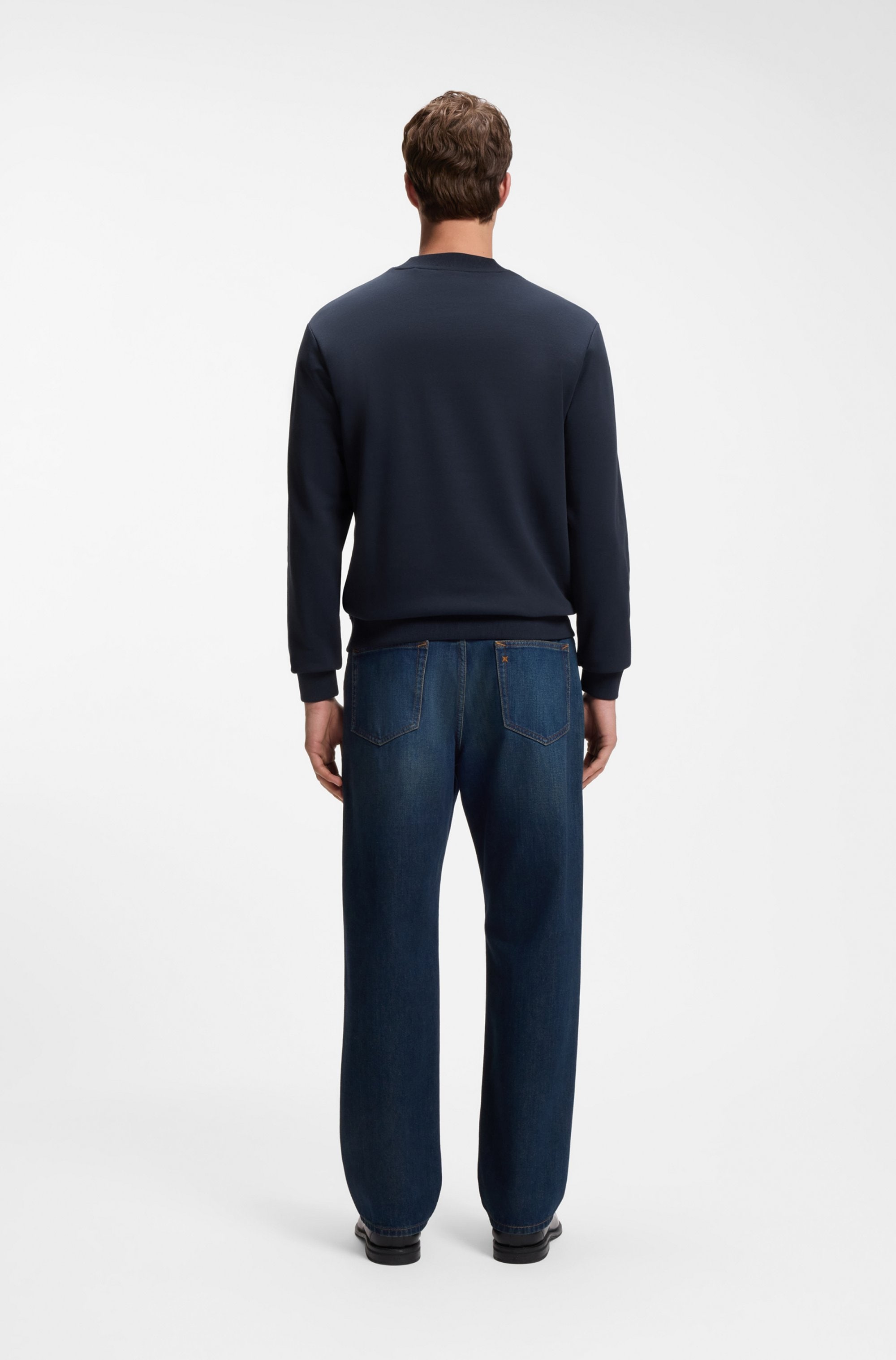 HUGO Sweatshirt »Nespon«, Rundhalsausschnitt, Regular Fit, reine Baumwolle
