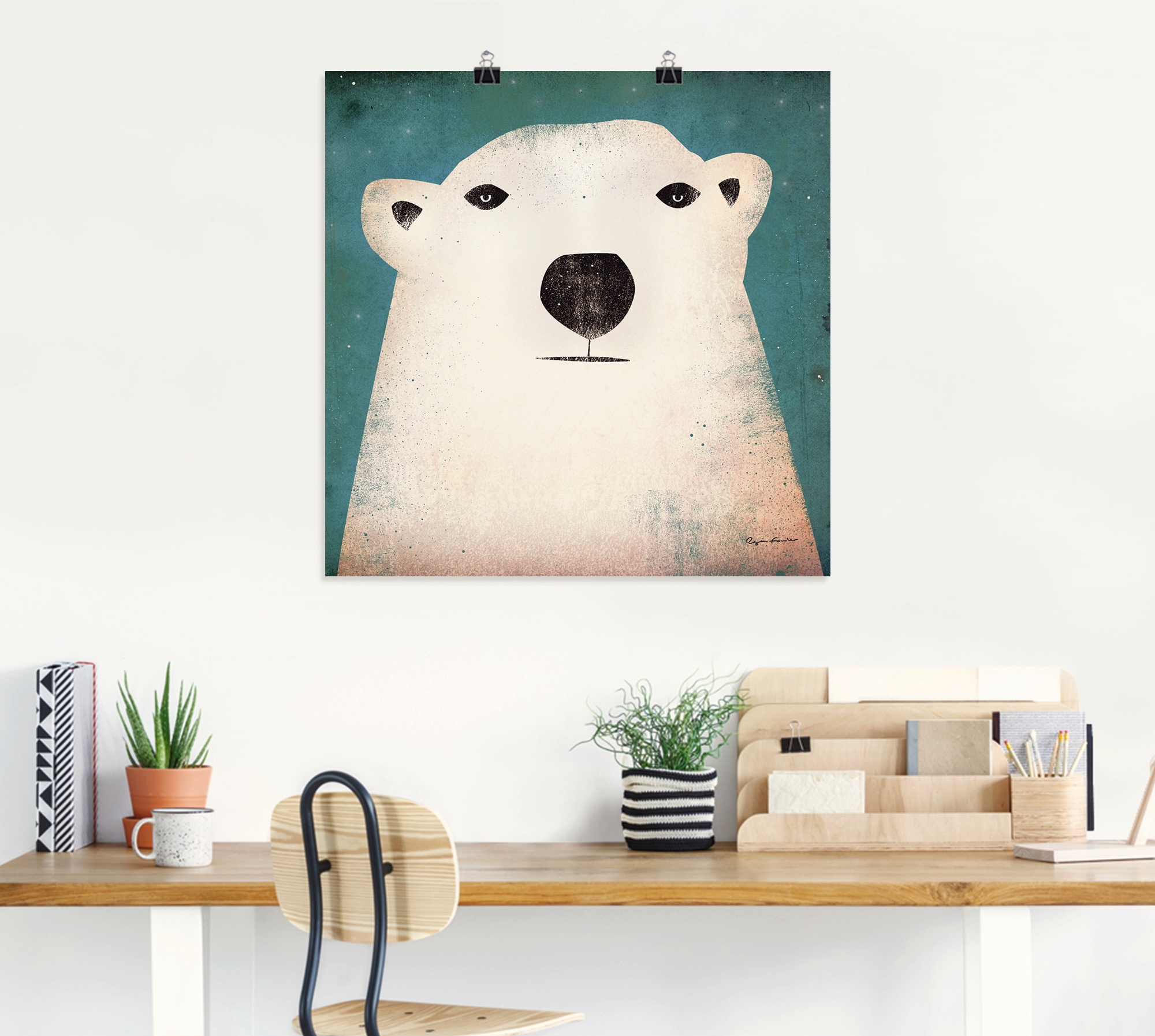 Artland Wandbild »Eisbär«, Tiere, (1 St.), als Poster, Wandaufkleber in verschied. Größen