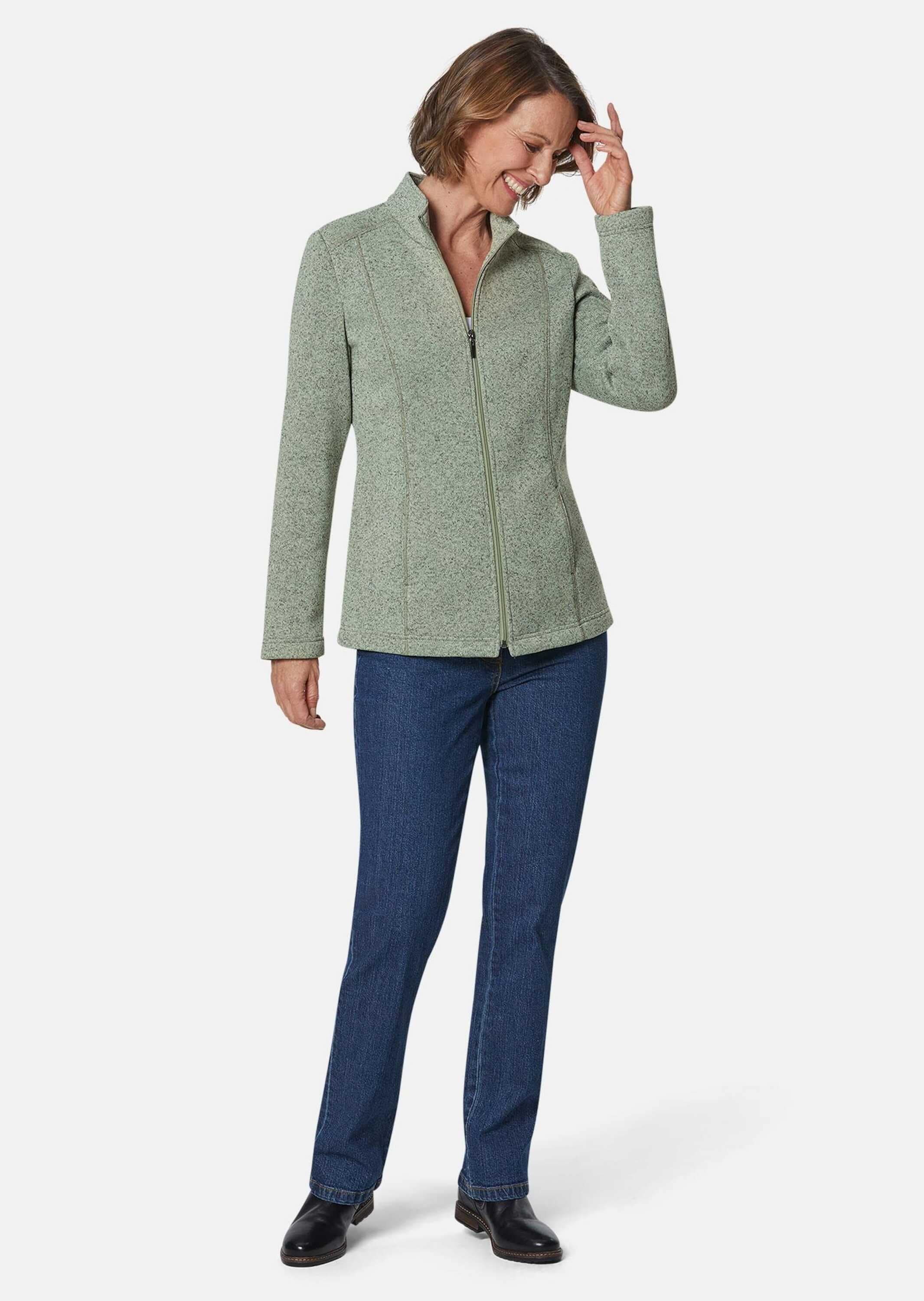 GOLDNER Fleecejacke »Kuschelweiche Strickfleece-Jacke«