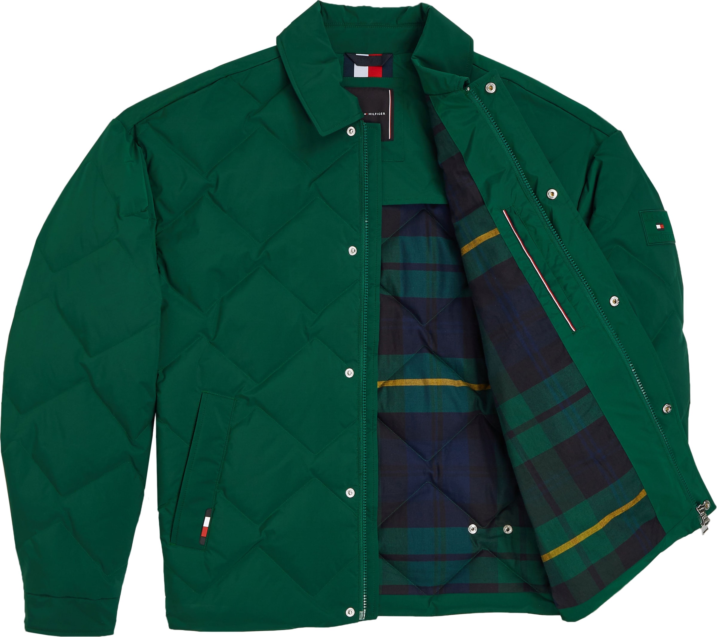Tommy Hilfiger Big & Tall Steppjacke, mit Druckknöpfen an der Taille
