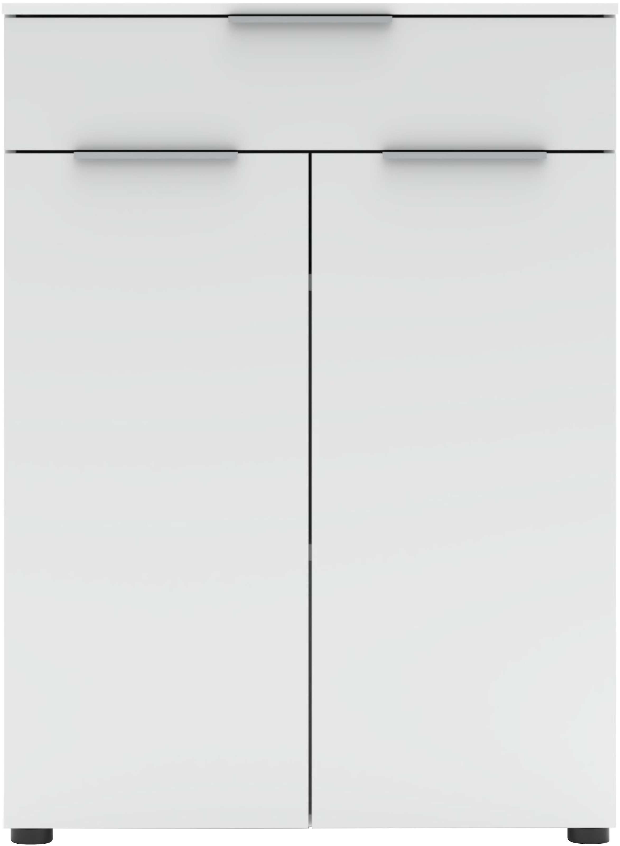 Innostyle Aktenschrank »Büroschrank Santorin, 80/110/38 cm ( B/H/T)« 1 Stk. tlg. 2 türig, 1 Schubkasten, Softclose, Klarglas, ABS Schutzkante