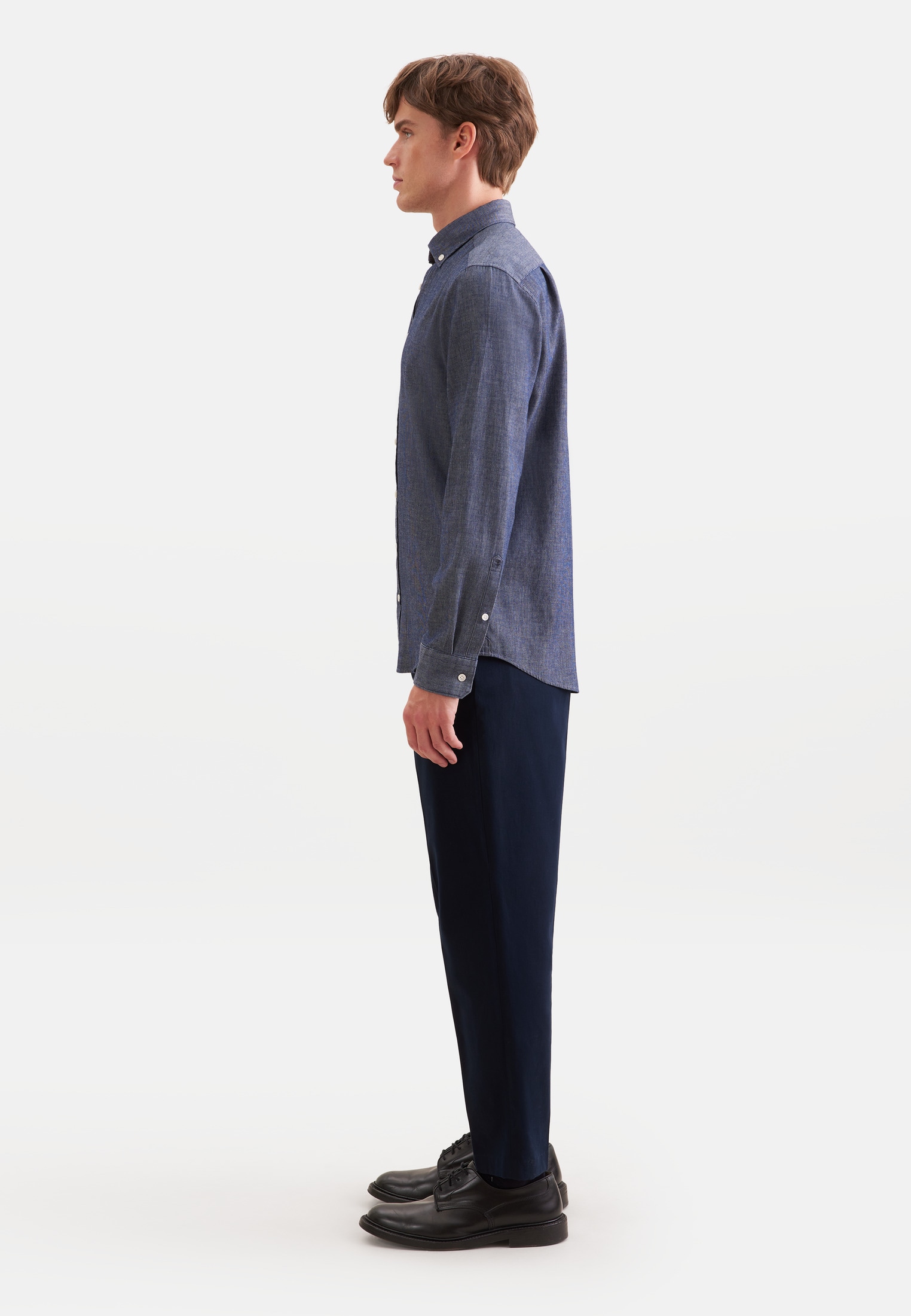seidensticker Regular 1/1 Button-Down-Kragen Gestreift