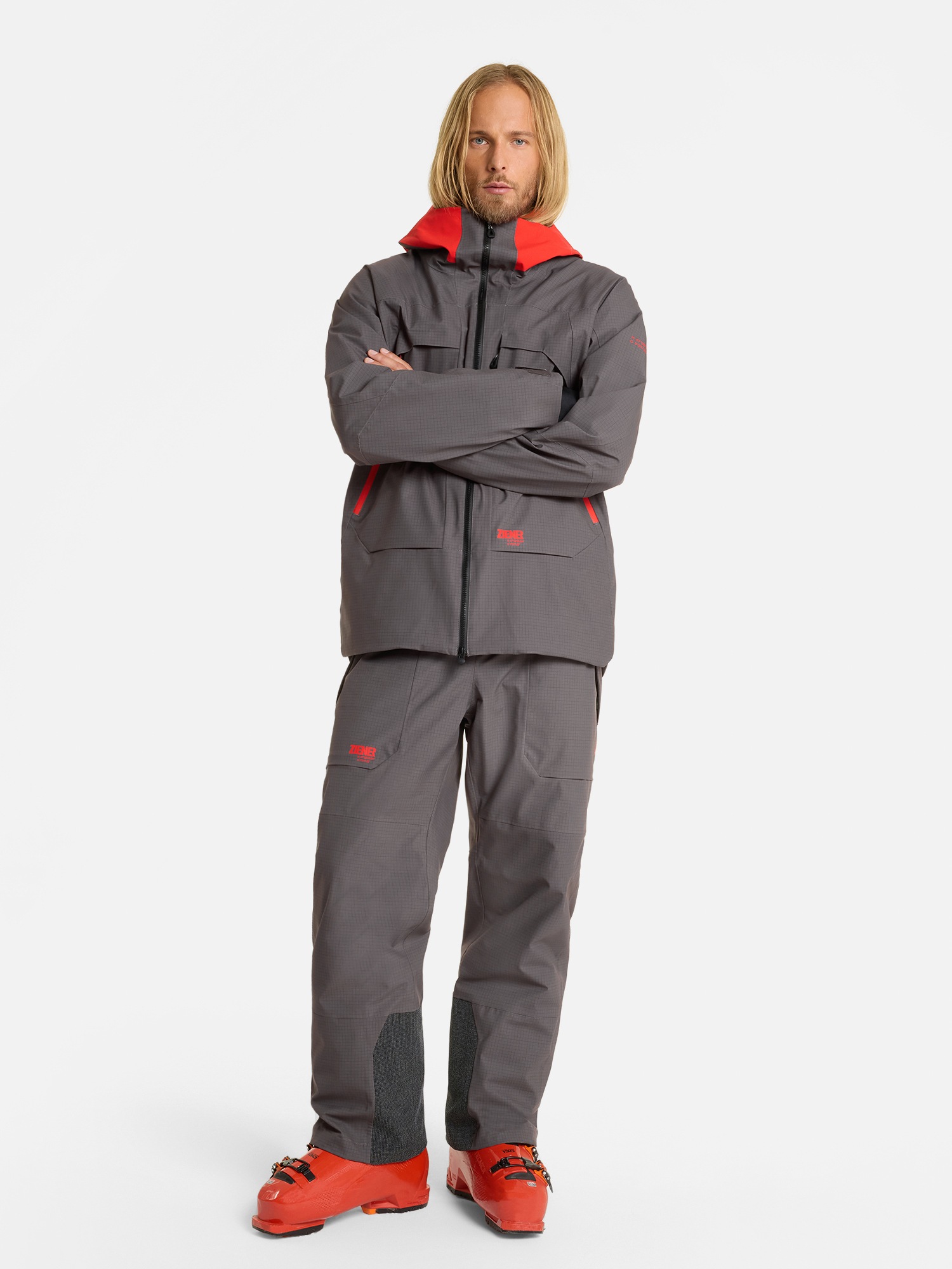 Ziener Skijacke »RAFINO-Z AQUASHIELD® HERREN« wasser- u. winddicht, atmungsaktiv, unwattiert, Innenfutter aus Wolle