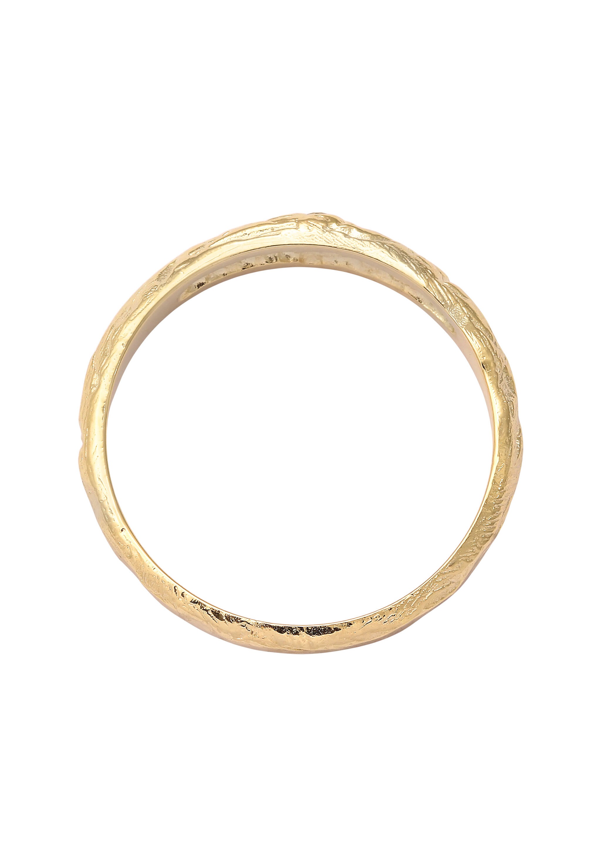 HAZE & GLORY Silberring »Ring Topas Weiß 375 Gelbgold«