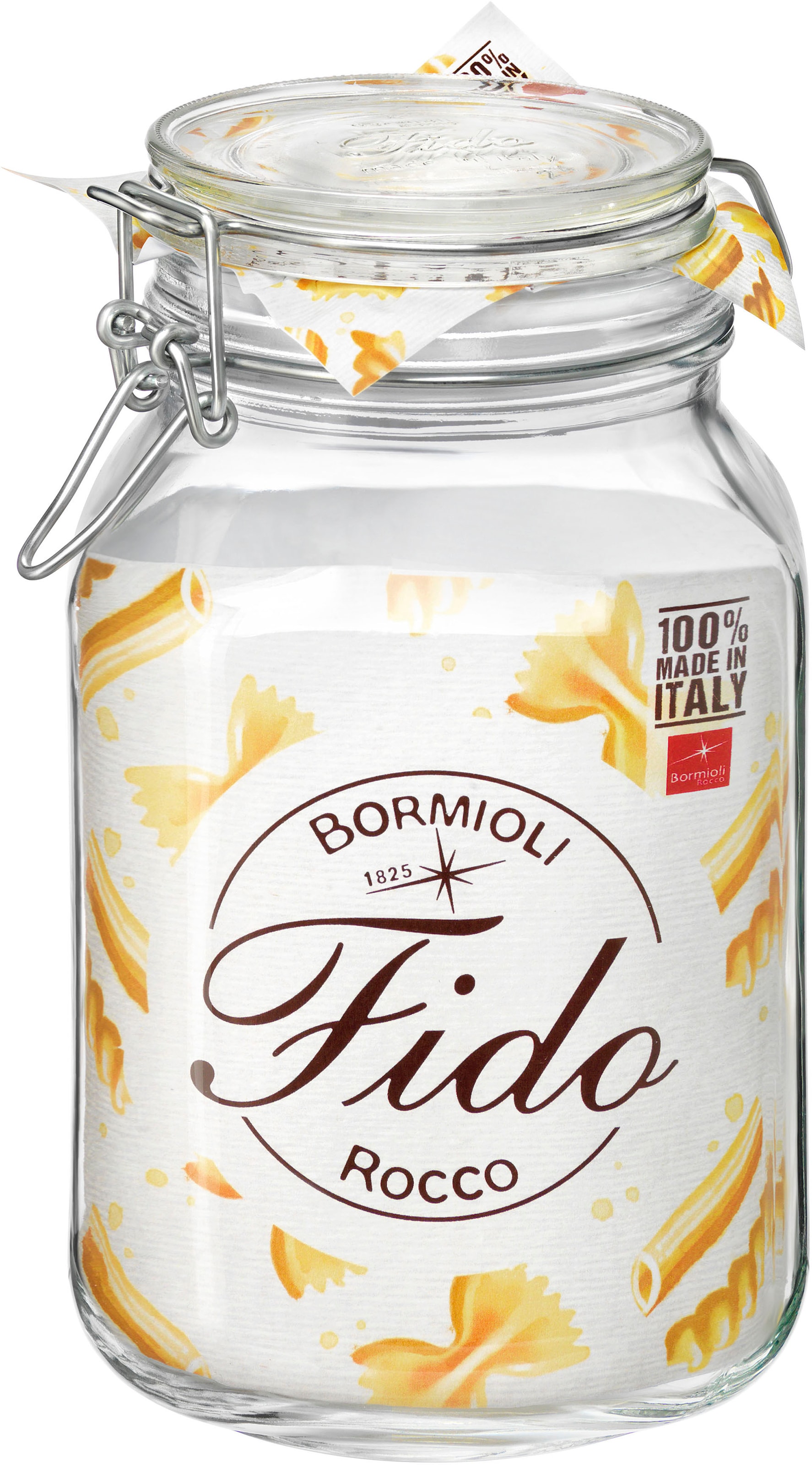 Vorratsglas »Fido«, (Set, 6 tlg., 6 Stück, 2,0l Fassungsvermögen), luftdicht...