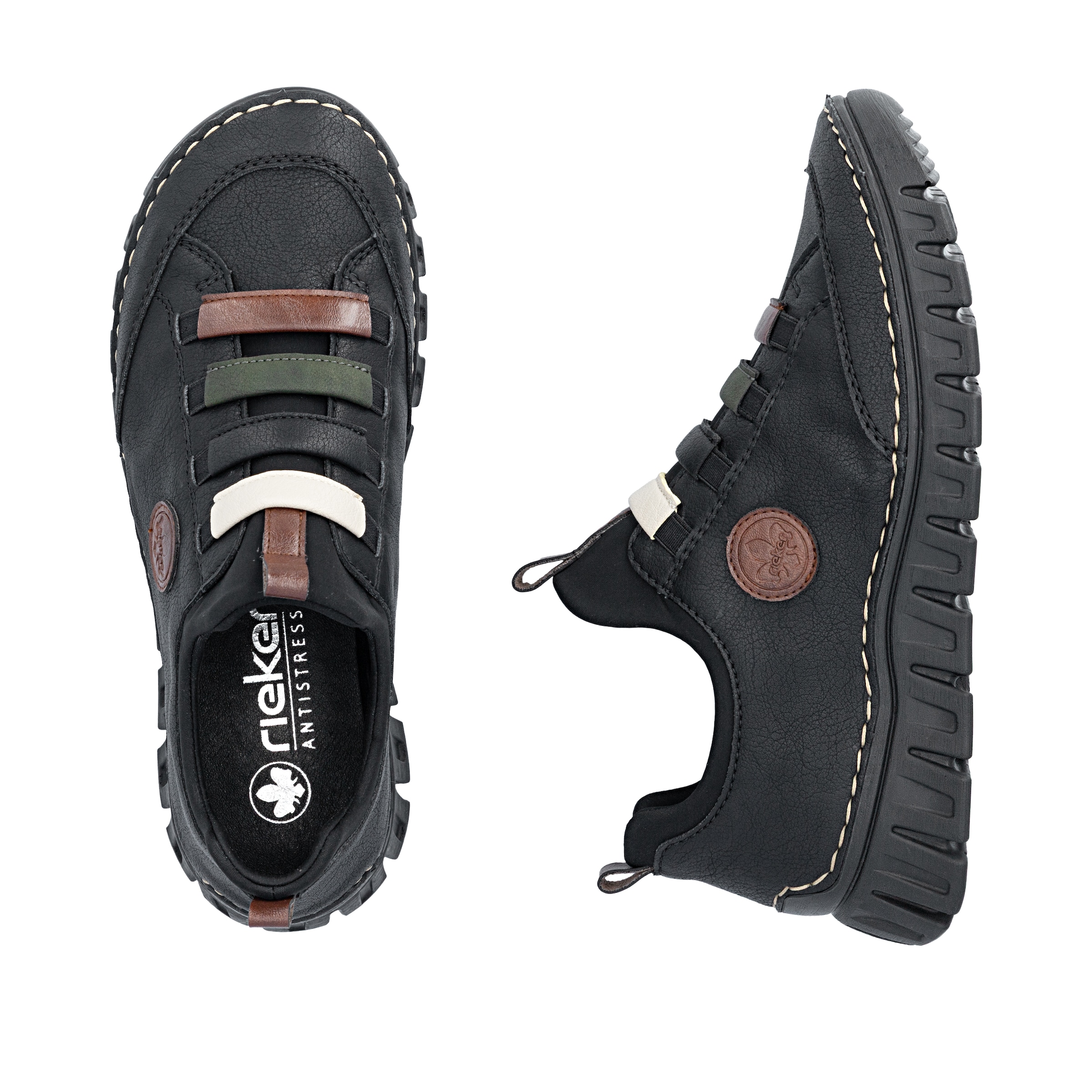 Rieker Slip-On Sneaker  Slipper, Schlupfschuh, Halbschuh mit elastischem Einstieg