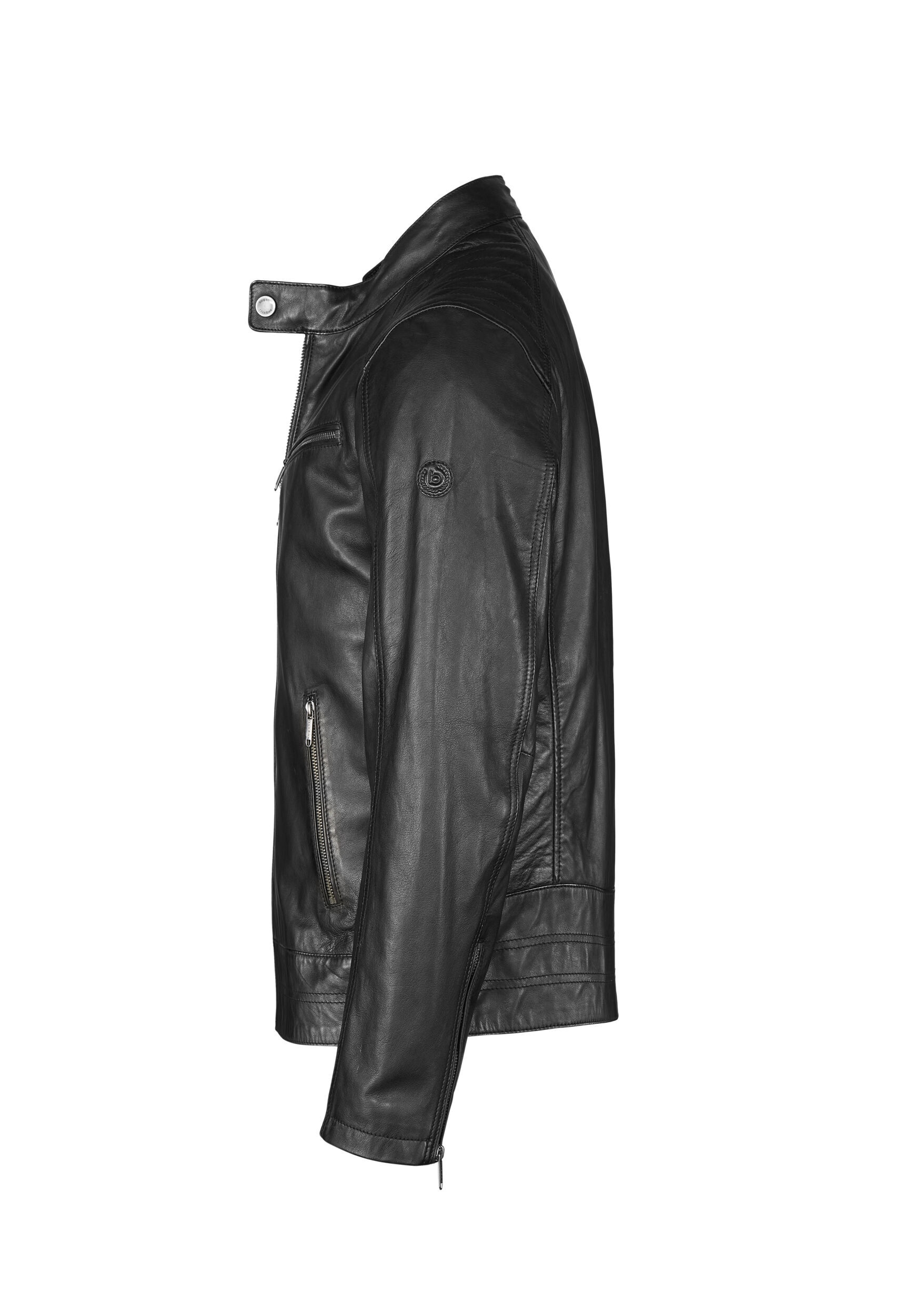 bugatti Lederjacke »BUDOMENICO« ohne Kapuze mit Stehkragen