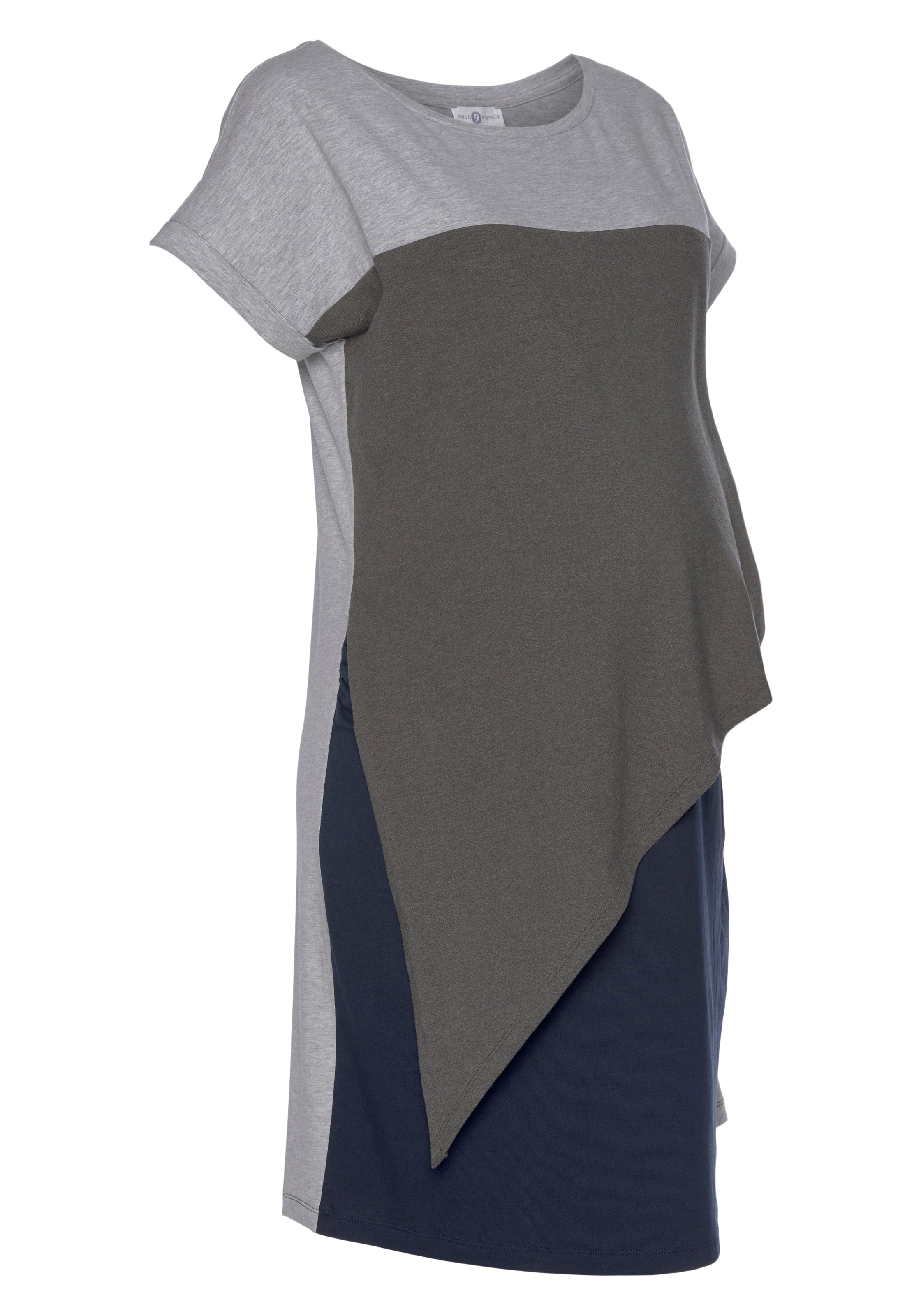 Neun Monate Umstandskleid »Powered by Flashlights«, Colorblocking