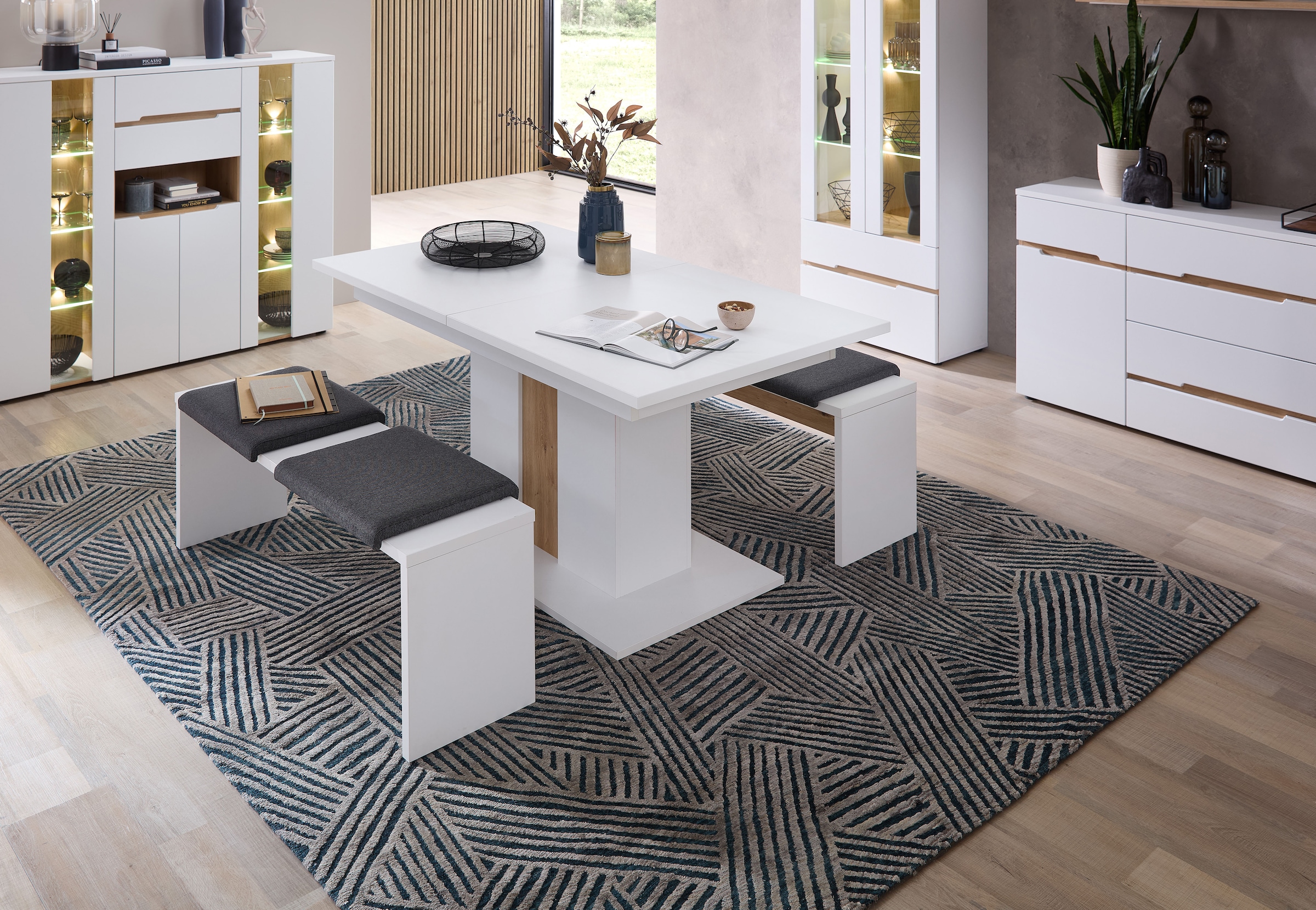 Innostyle Esstisch »Memphis Esstisch,160-210x75x90cm (B/H/T)«, (1 St.), Auszieh-Funktion