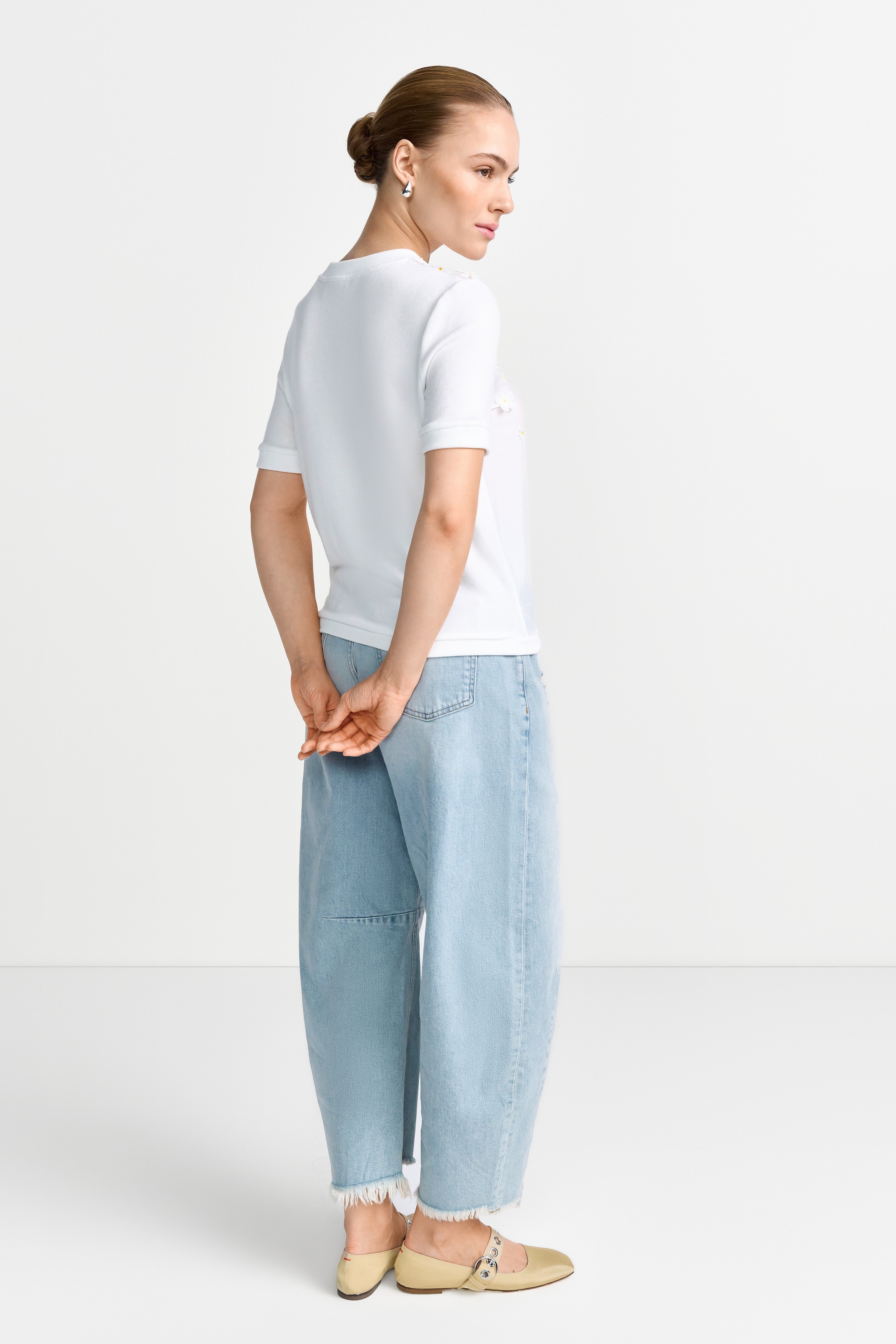 RICHROYAL Blusenshirt mit wunderschönen applizierten Blüten