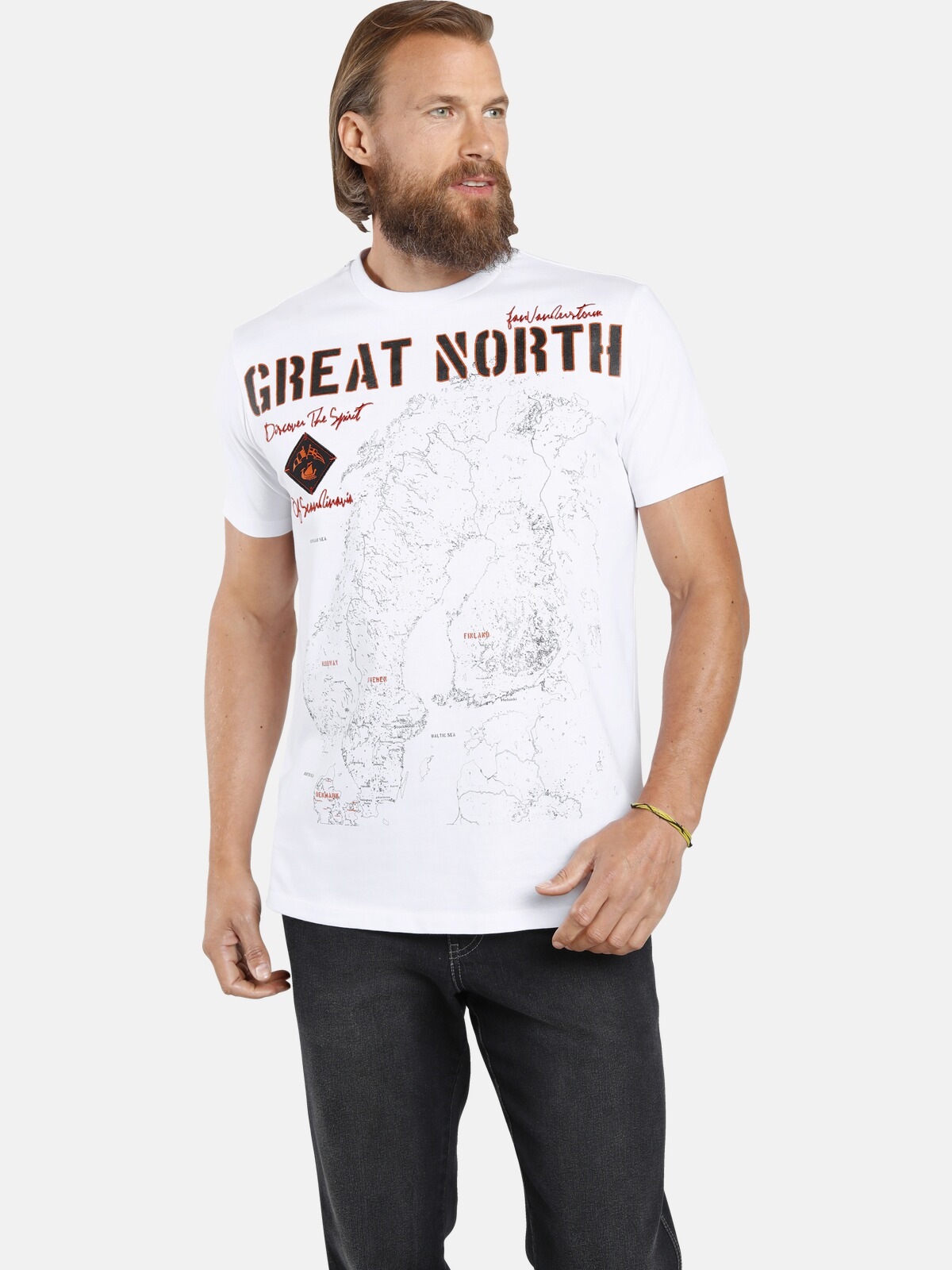 Jan Vanderstorm T-Shirt »ARWED«, reine Baumwolle, Comfort Fit