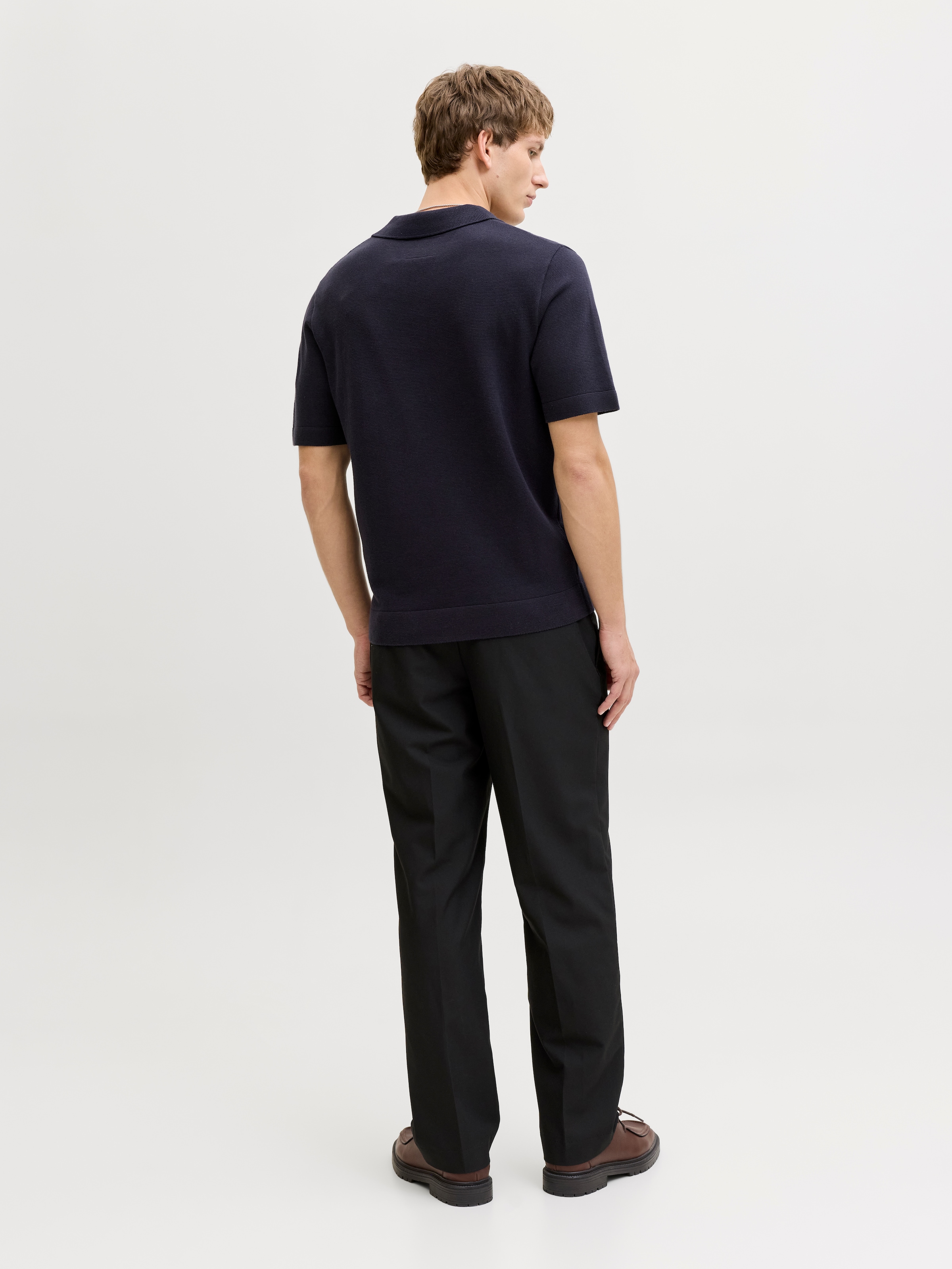 Jack & Jones Polokragenpullover »JPRBLAMILANO SPRING SPLIT NECK SS SN« Baumwollmischung, regular fit