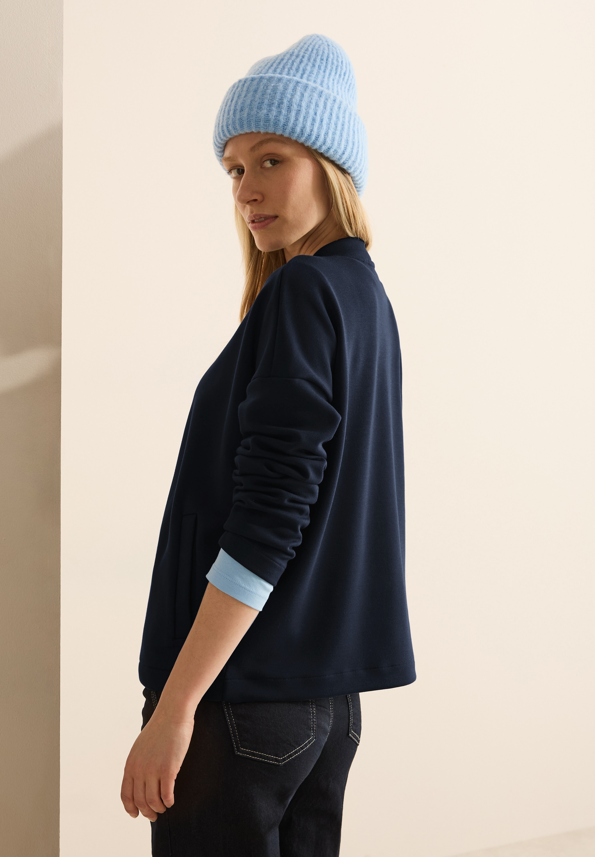 Cecil Sweatblazer, mit Taschen