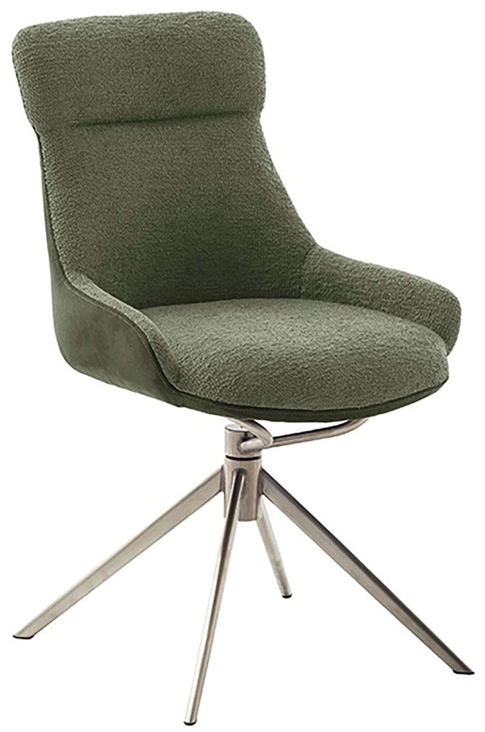 MCA furniture Esszimmerstuhl »PELION«, Feingewebe, (2er-Set), drehbar 360°, Dreh- & Schwingfunktion, Sitzhöhe ca. 50 cm