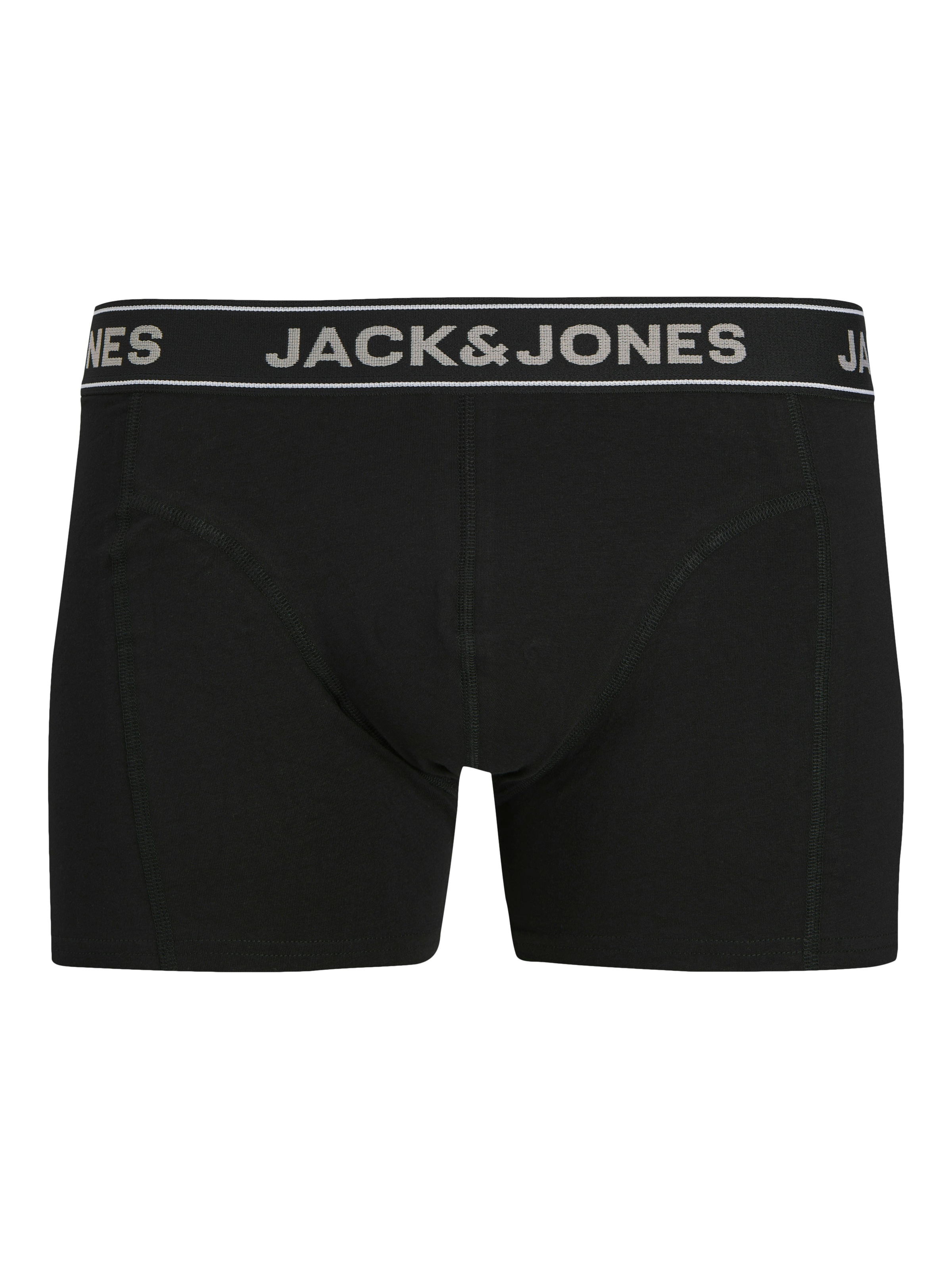 Jack & Jones Trunk »JACBLACK – Boxershorts mit Stretch, Jersey und mittlerer Taille« Packung, 3 Stk. unifarben, modisch, regular fit, Jersey