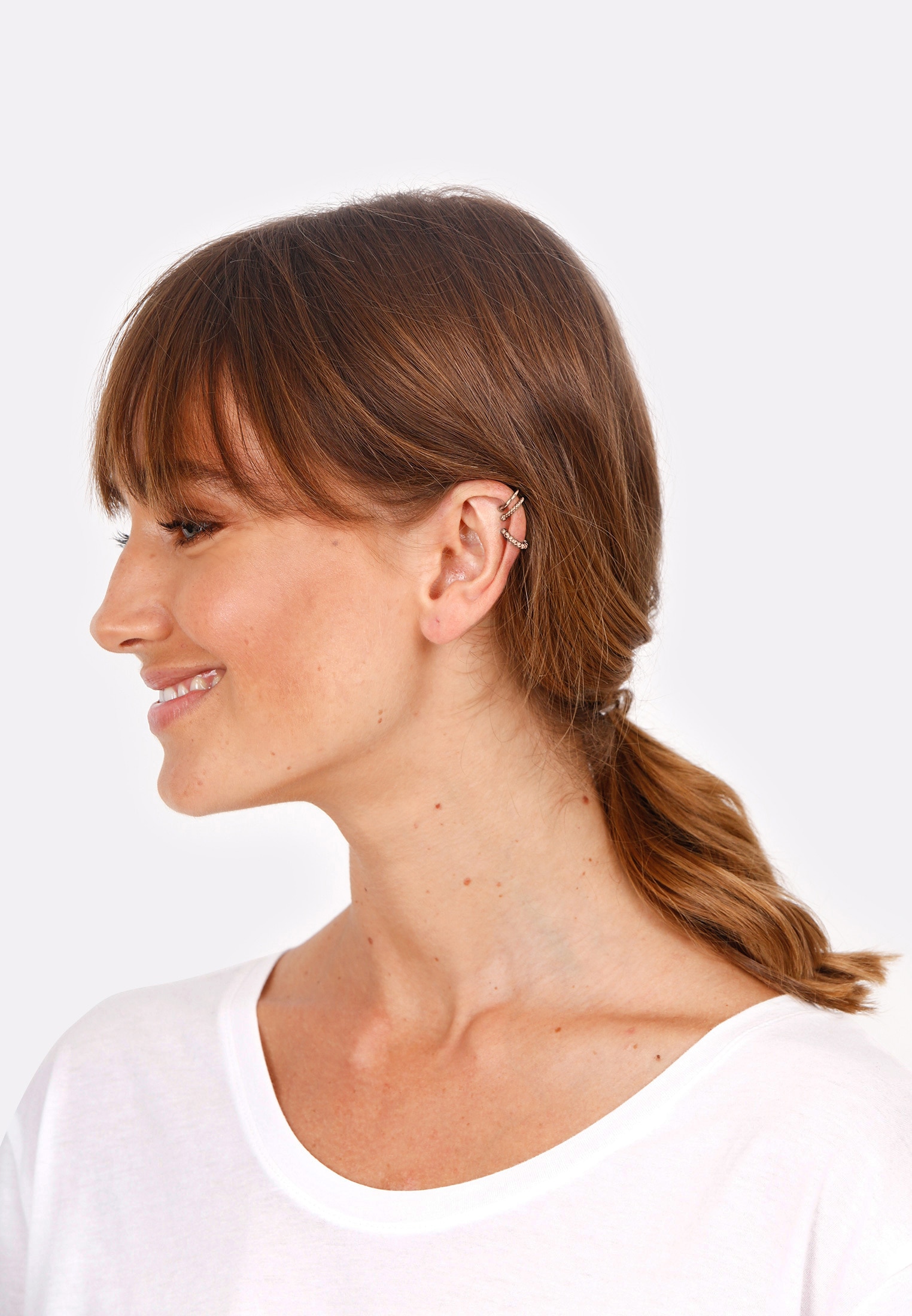 Elli Ohrklemme »Ohrringe Ohrklemme Ear Cuff 3er Set Kugel 925 Silber«