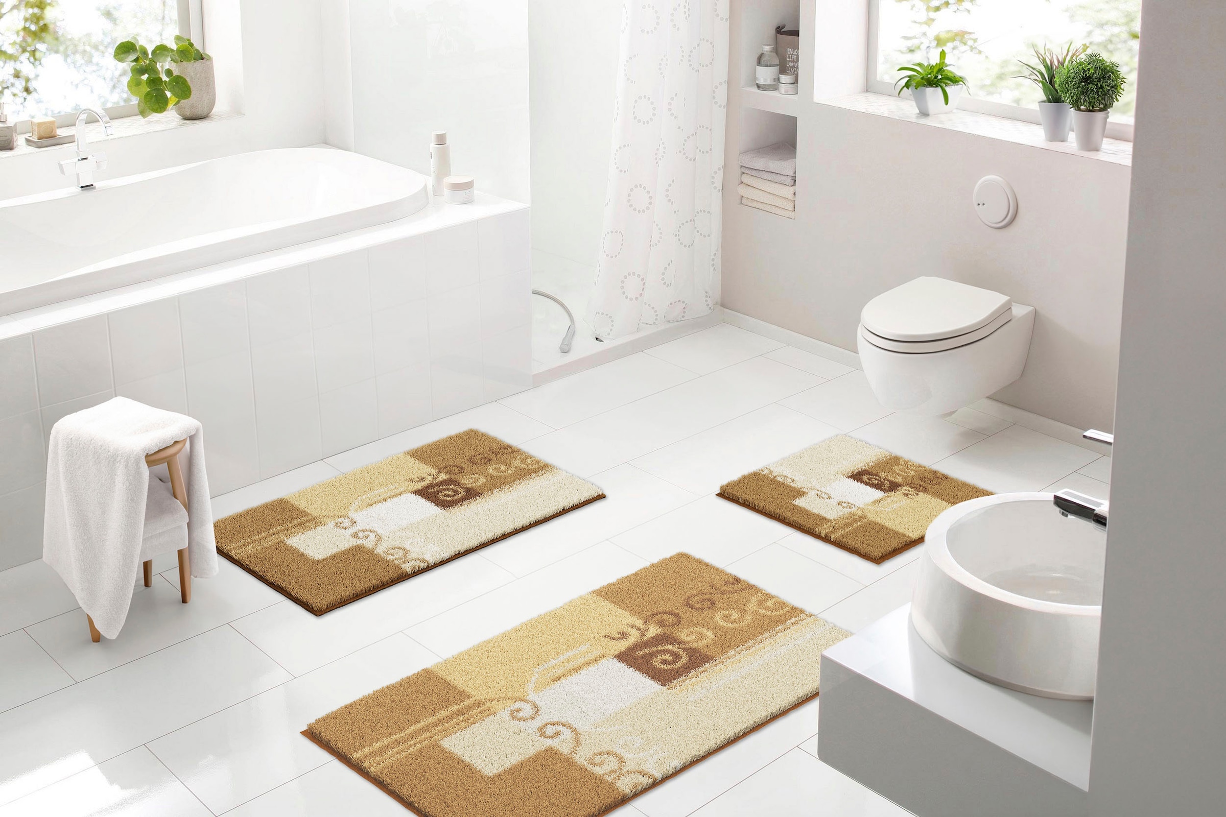 Grund Badematte »Frida« Höhe 20 mm rutschhemmend beschichtet schnell trocknend 5 Jahre GRUND Garantie, Made in Europe, sehr weicher Flor