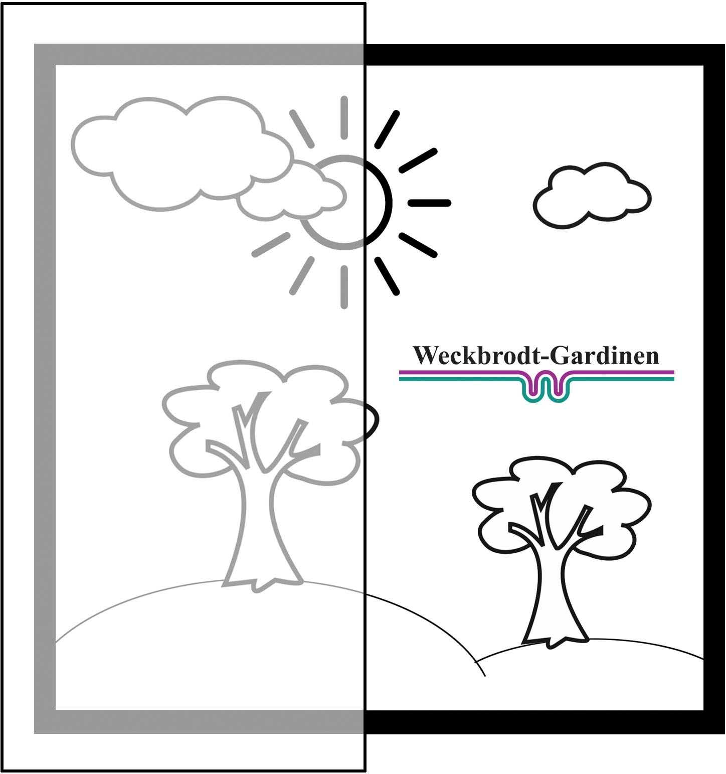 Weckbrodt Gardine »Heidelberg«, (1 St.), 1 mit Voile, bei floral Bordüren, Kante, oder Store, online 2 gebogt, OTTO