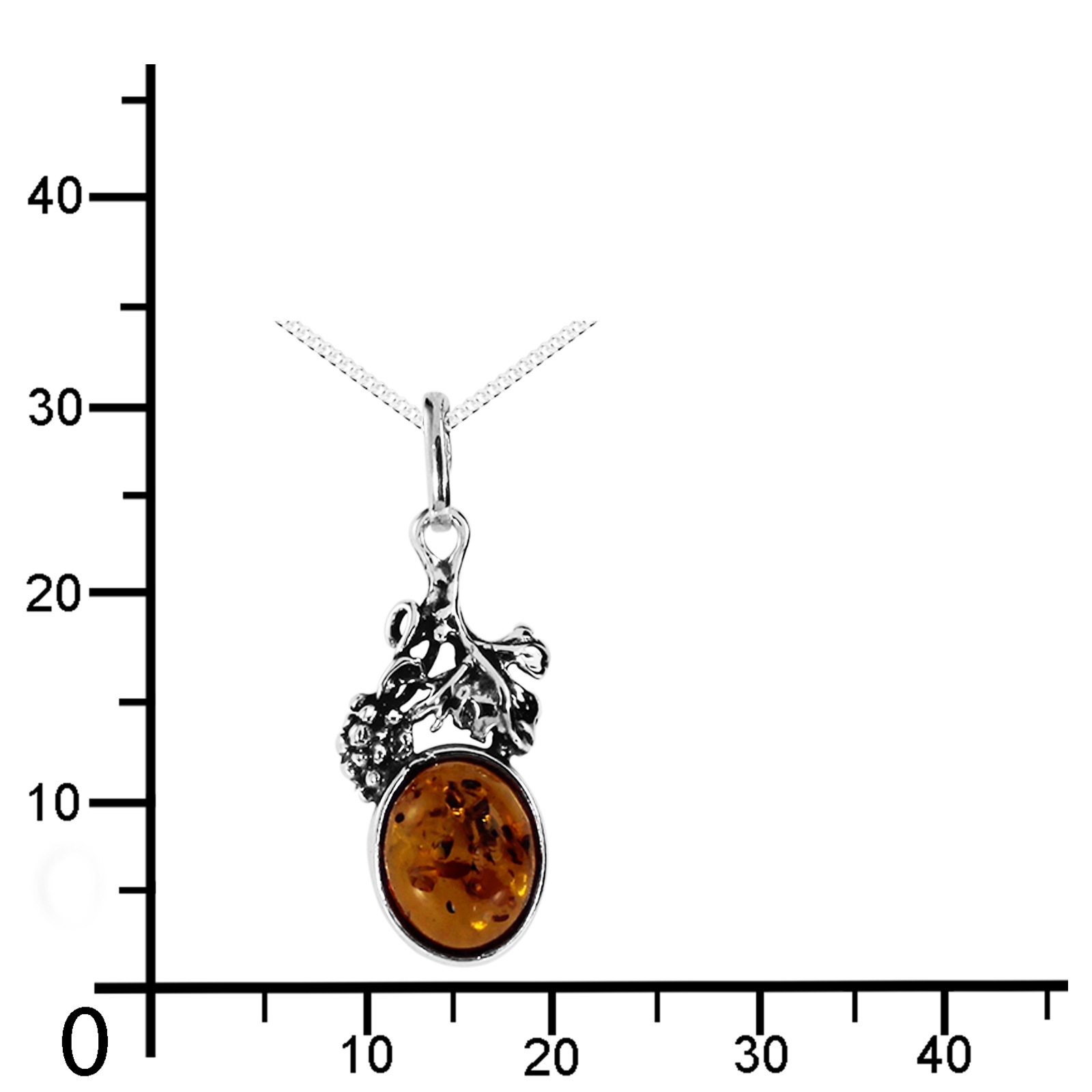 OSTSEE-SCHMUCK Kette mit Anhänger »- Vani - Silber 925/000 - Bernstein«