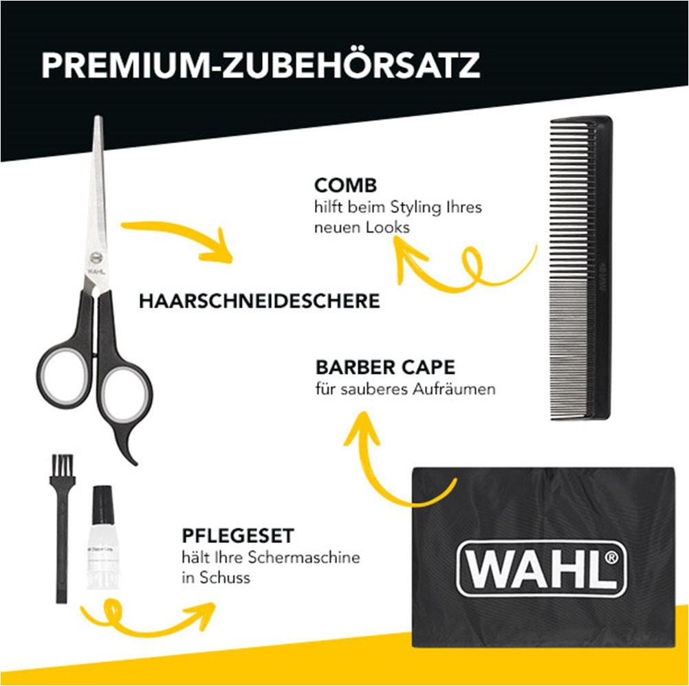 Wahl Haarschneider »Elite Pro Cordless«, 10 Aufsätze, Hochleistungs Akku- und Netzbetrieb Haarschneider, Premium Zuberhörset