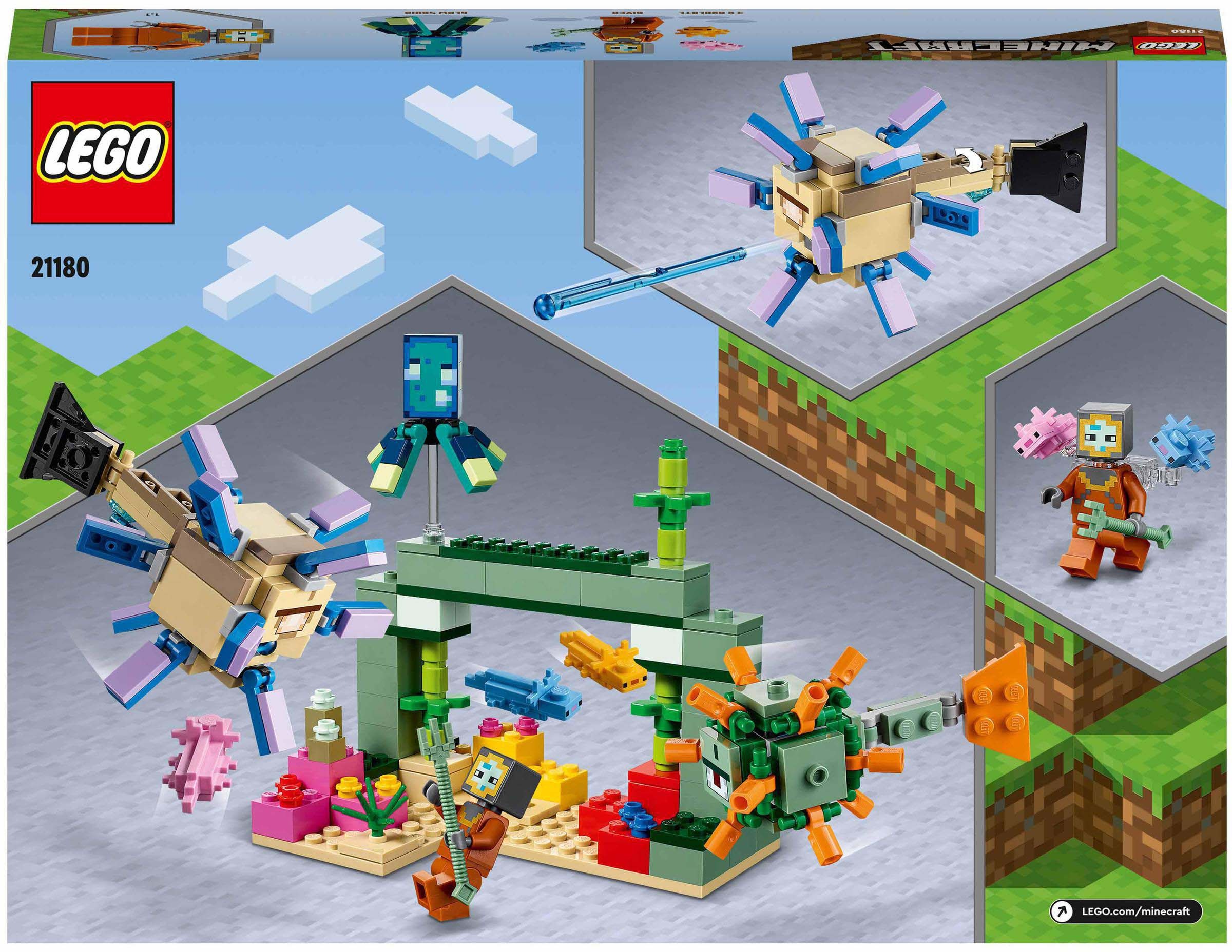 LEGO® Konstruktionsspielsteine »Das Wächterduell (21180), LEGO® Minecraft™«, (255 St.)