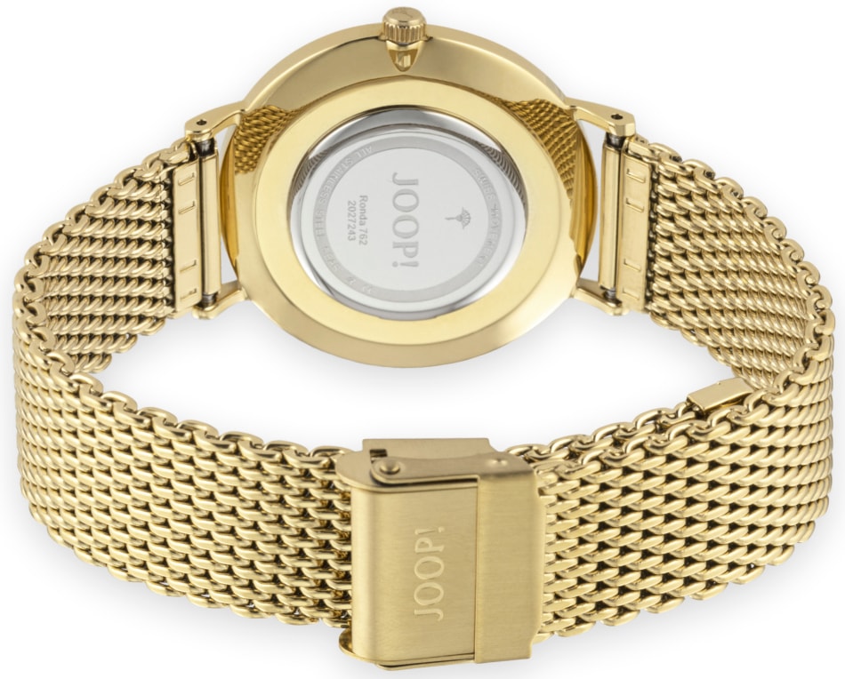 JOOP! Quarzuhr, Armbanduhr, Damenuhr, analog, Edelstahlarmband