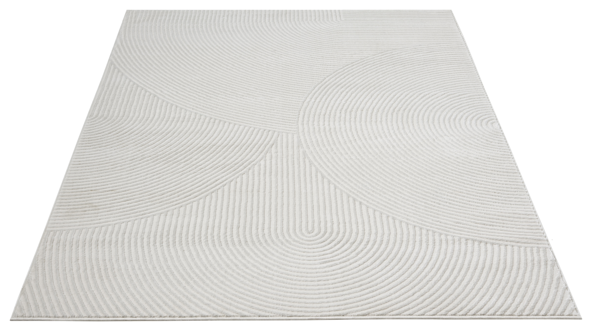 OTTO home Teppich »Bentori«, rechteckig, 11 mm Höhe, Modernes Design mit Boho-Charme, Scandi, Zen, Hoch-Tief-Struktur