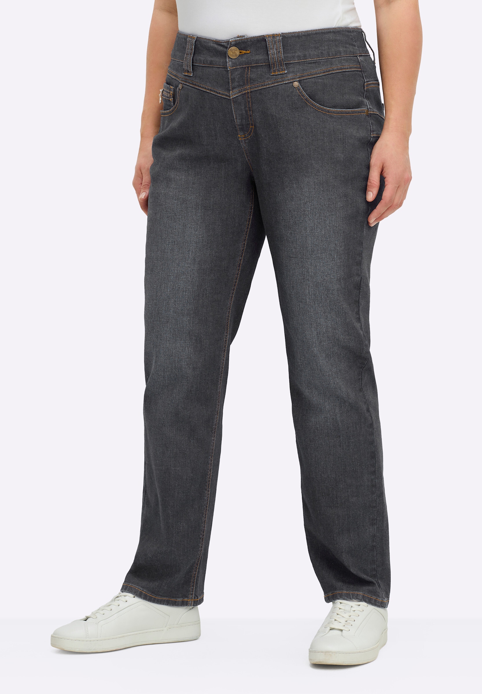 Sheego 5-Pocket-Jeans »Jeans Jeans mit Push-up-Effekt«