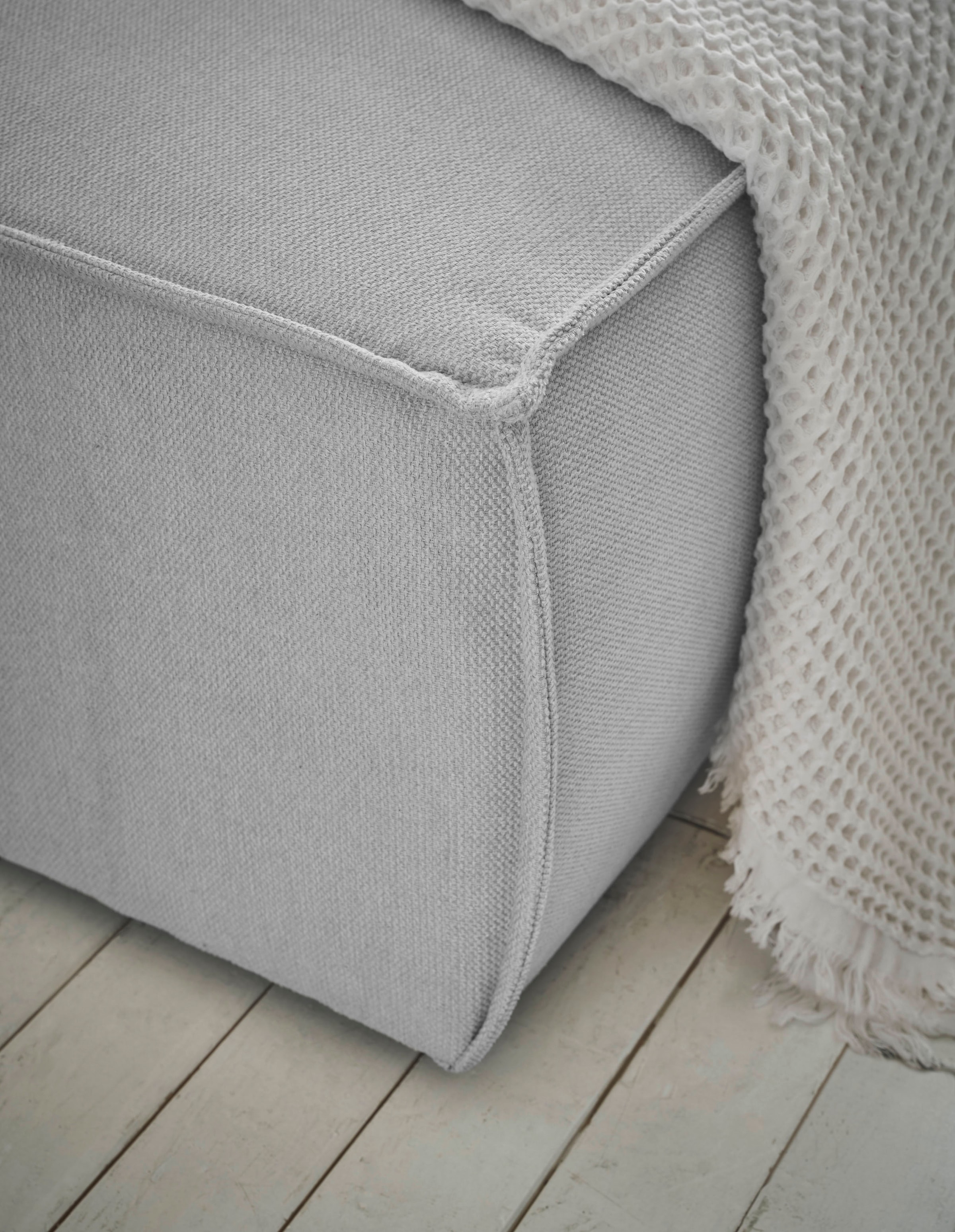 andas Wohnlandschaft »FINNLEY, U-Form XXL 329 cm, Schlafsofa, Schlaffunktion m. Bettkasten« verfügbar in den Stoffqualitäten Bouclé, Struktur fein und Mega Cord