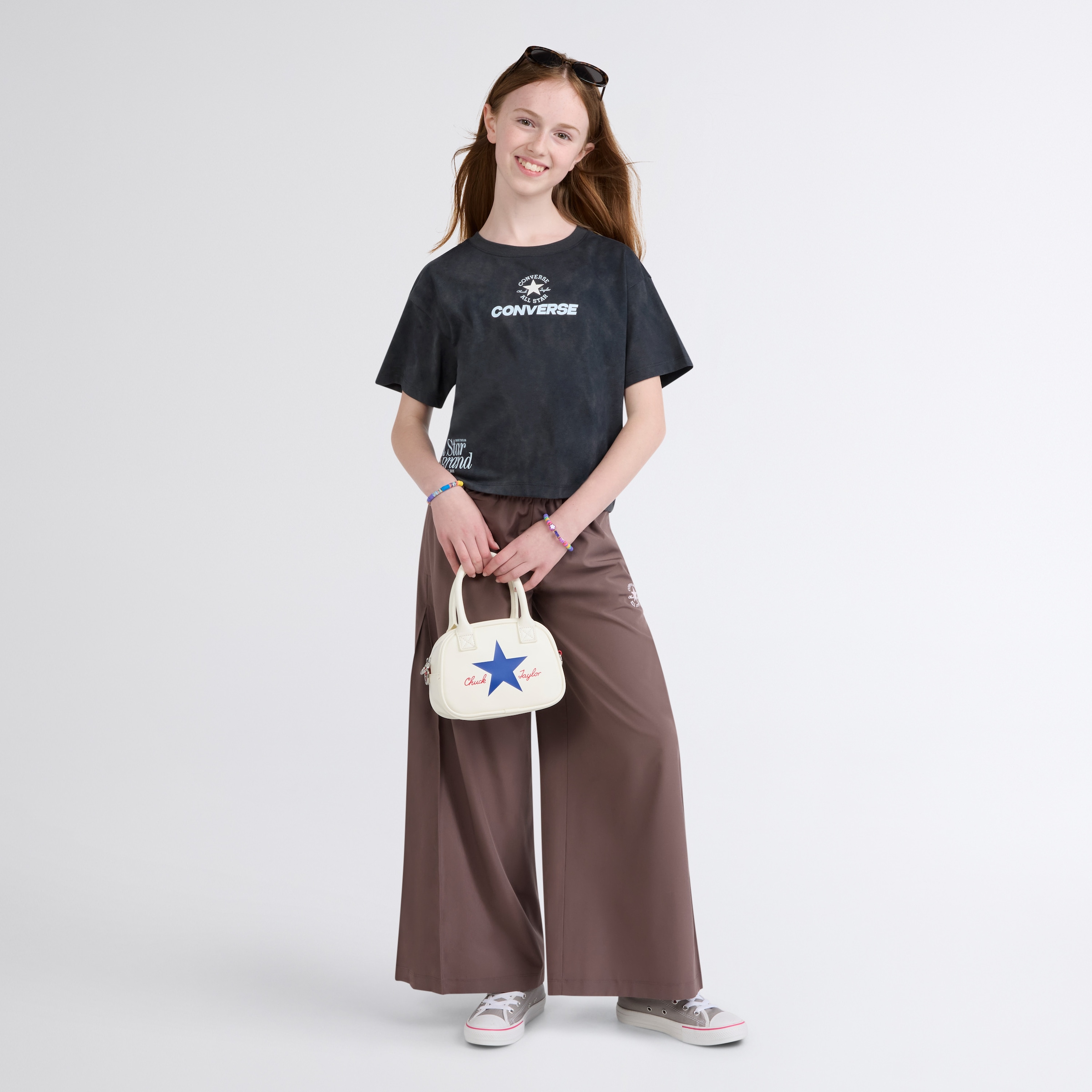 Converse T-Shirt »CNVG PRINTED WASH BOXY TEE« für Kinder, sportlicher Stil, weiches Jersey-Material
