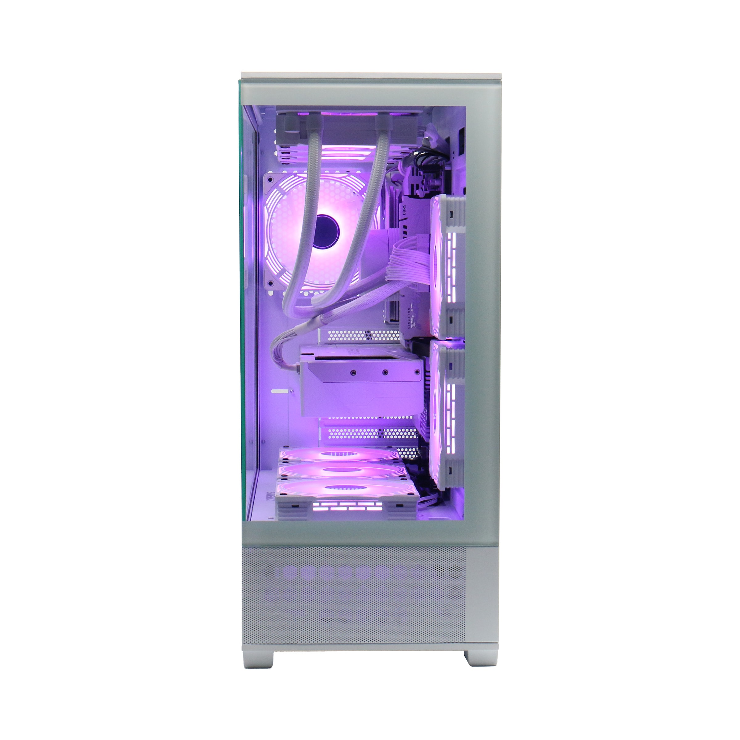 GAMEMAX Gaming-PC-Komplettsystem »ICE SET2468«, DDR5 RAM, PCIe SSD Gen4, Win 11, Philips 34M2C8600 OLED-TFT, Curved