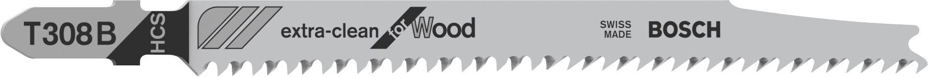 Bosch Professional Stichsägeblatt »T 308 B Extraclean for Wood«, (100 St.)