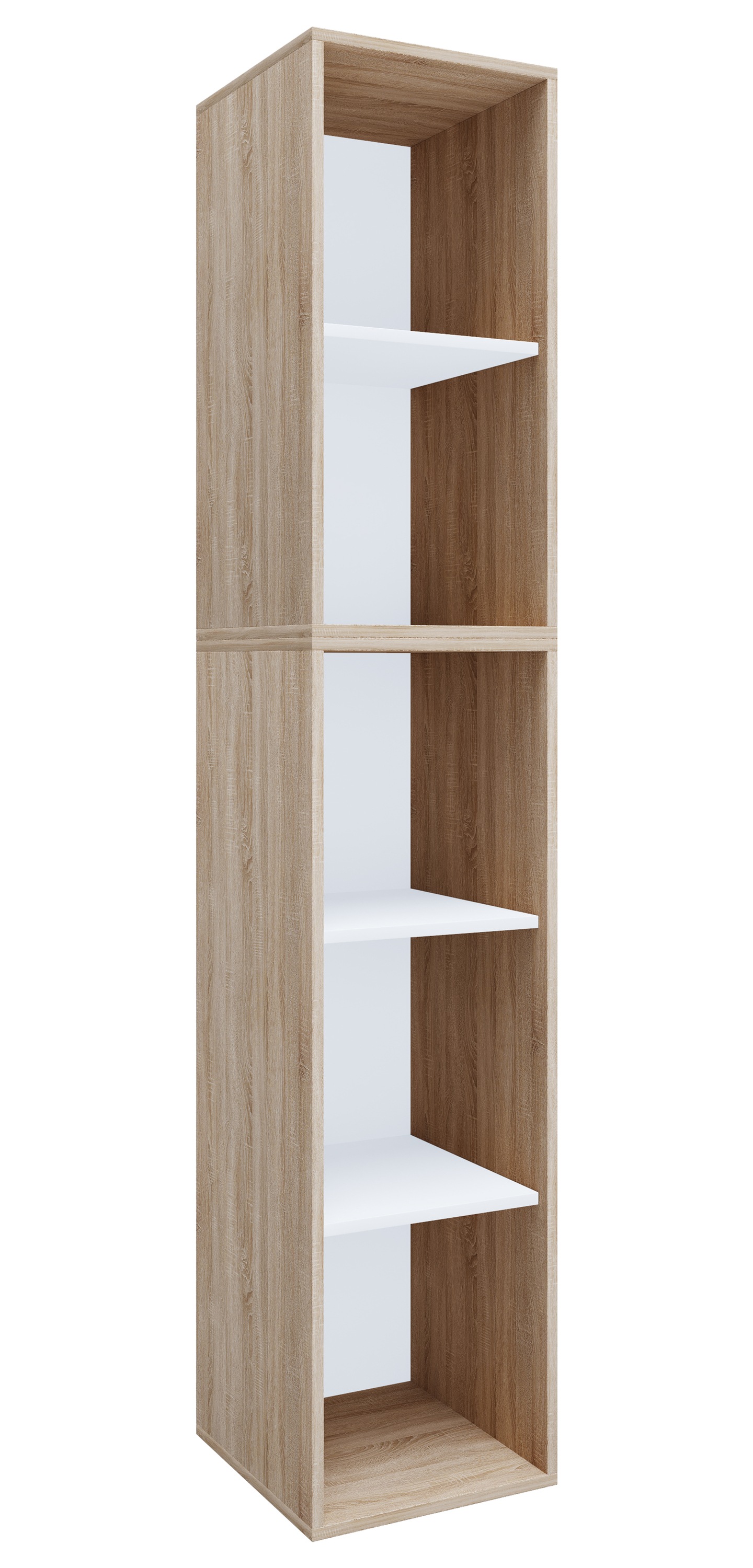 VCM Aktenregal »VCM Holzregal stehend | platzsparender Aktenschrank | Maße ca. H. 184 x B. 35 x T. 37 cm | Elegantes Regal | Büroregal ¿ Lona I 5f«