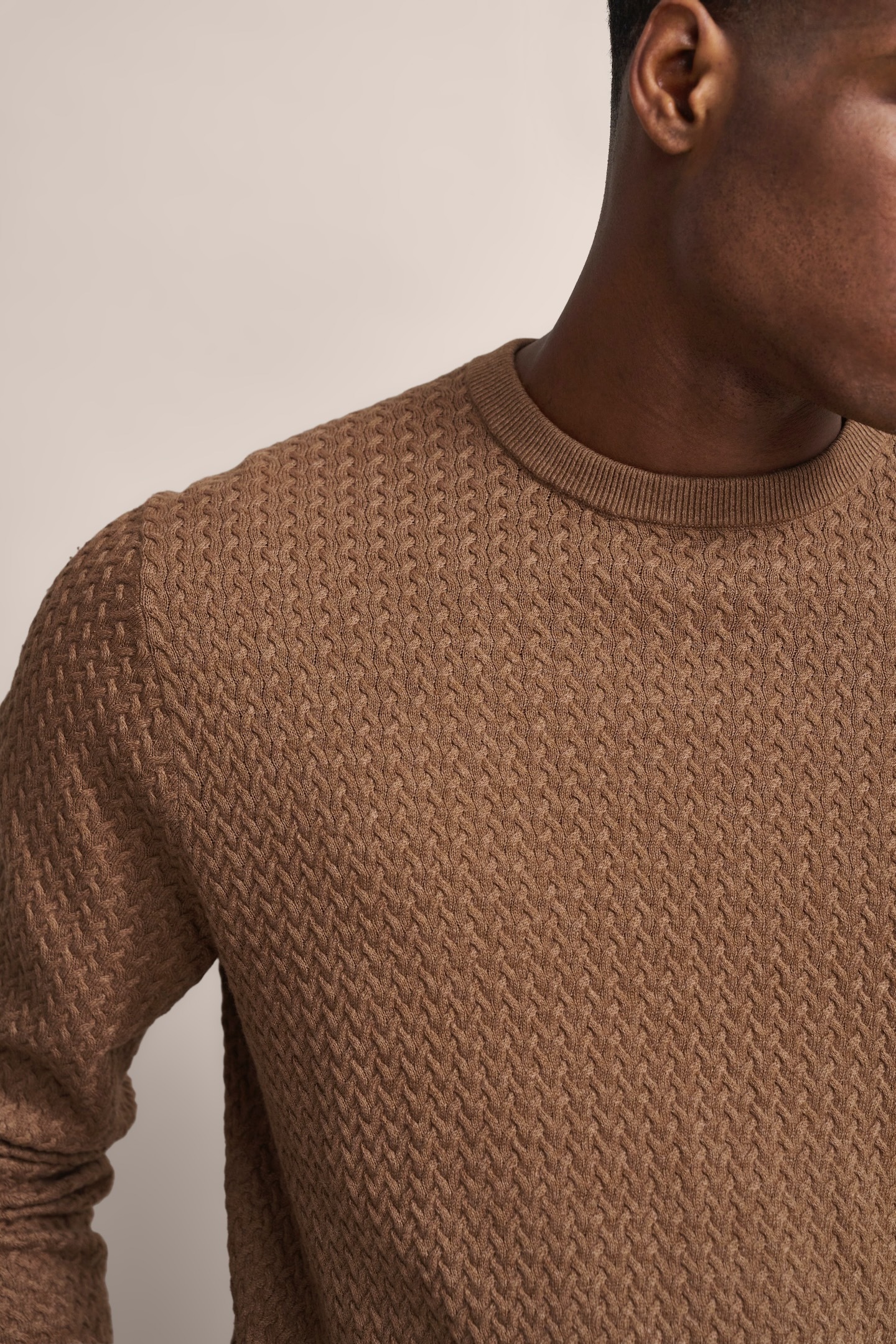 bugatti Strickpullover, mit Geflechtstruktur