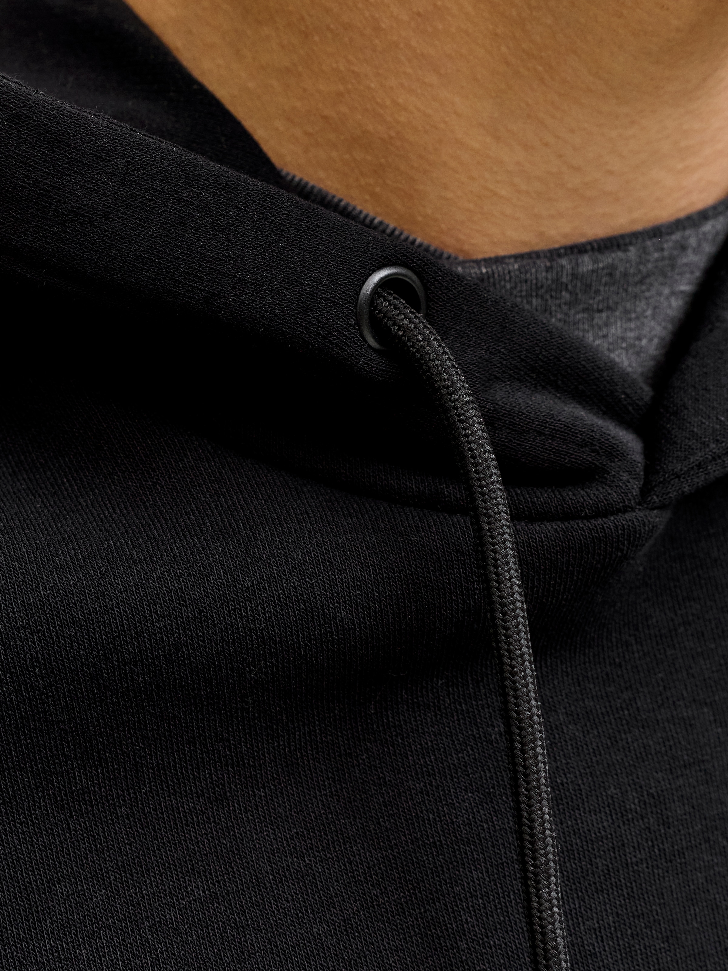 Jack & Jones Kapuzensweatshirt »JJEBRADLEY SWEAT HOOD NOOS«, Materialmix, relaxed fit

