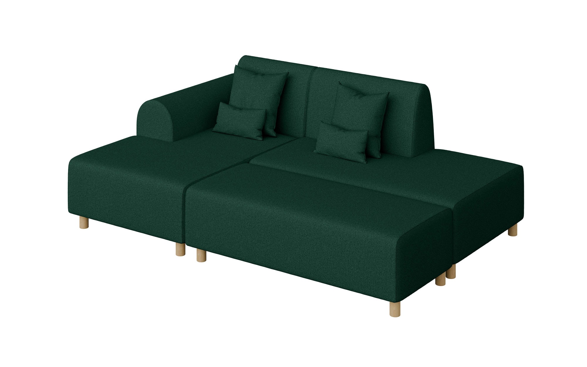 INOSIGN Ecksofa »Suyala«, L-Form mit Hocker